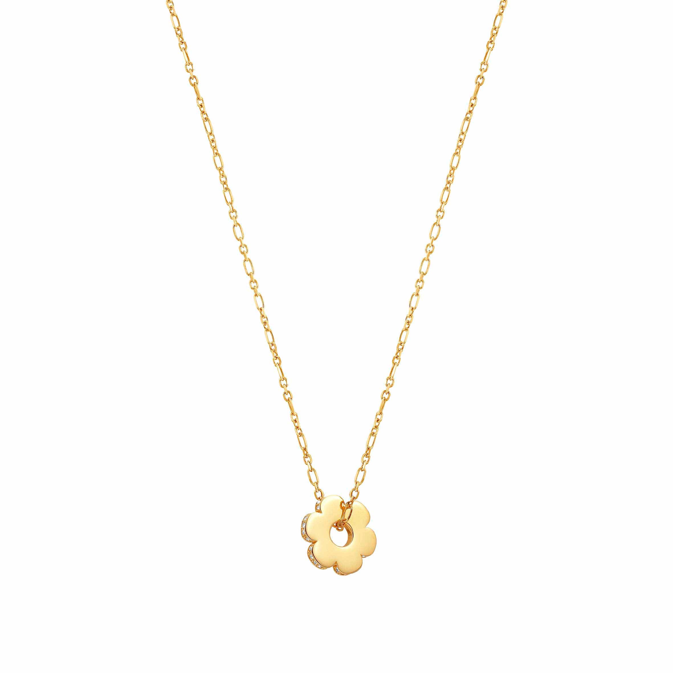 Essentials Gold Flower Necklace