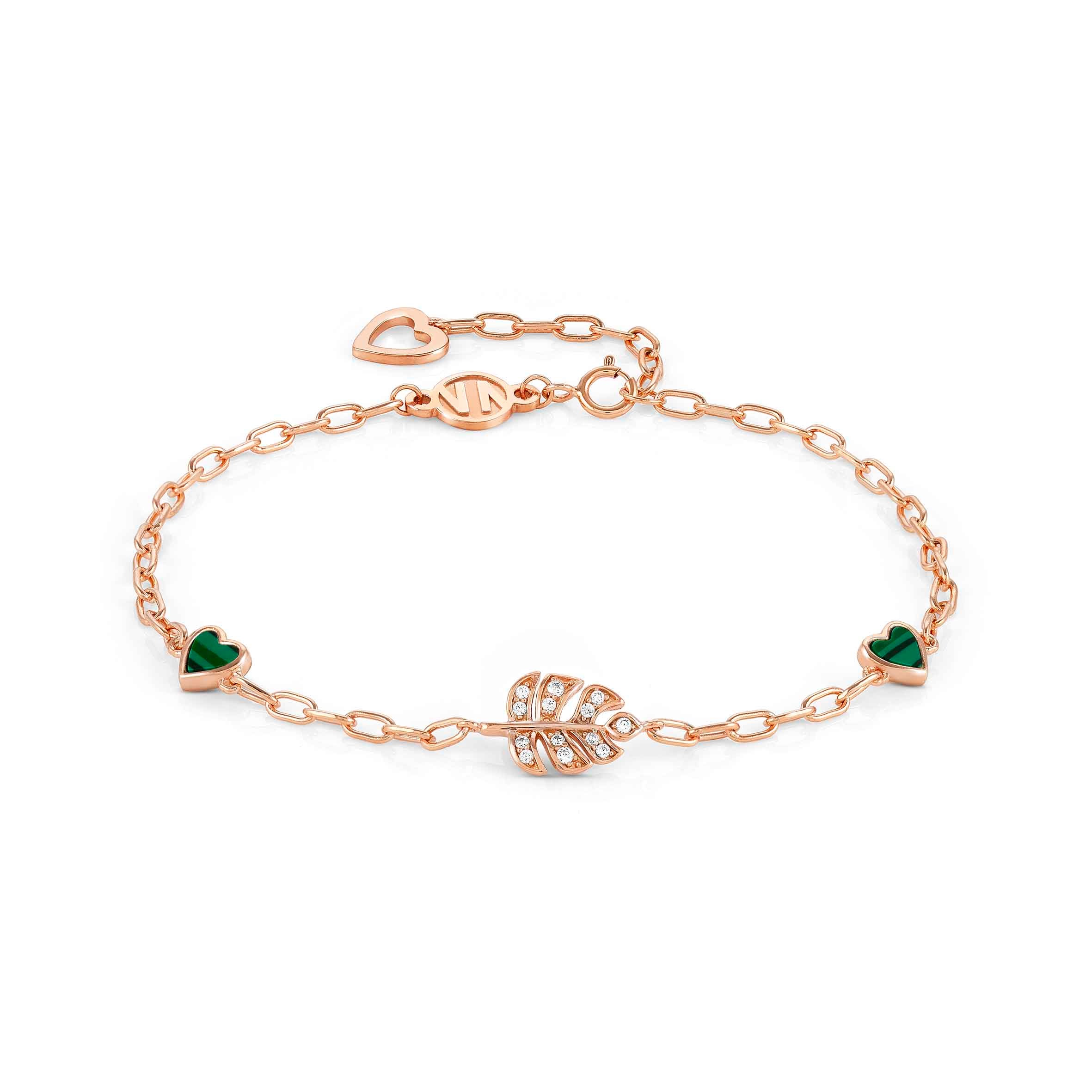 Vita bracelet with Hearts and Leaf