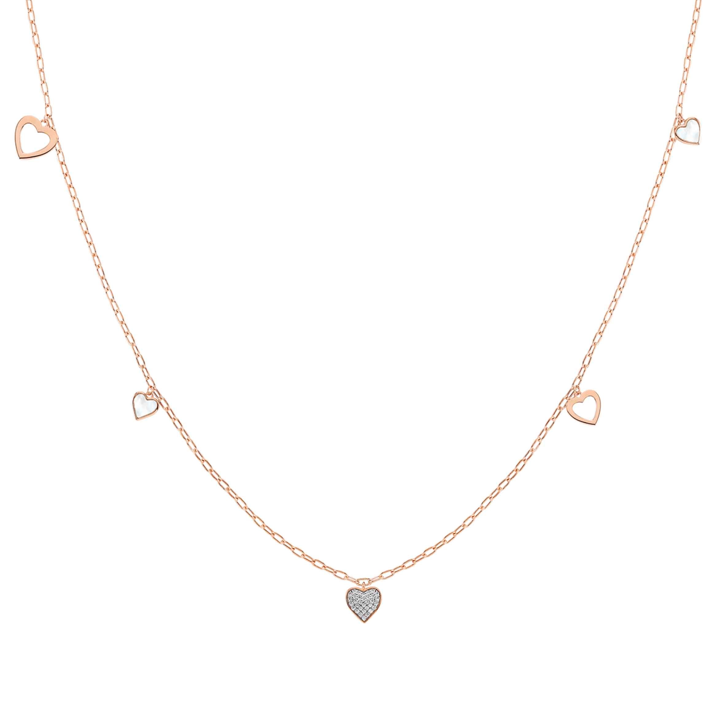 Long Vita necklace with Hearts