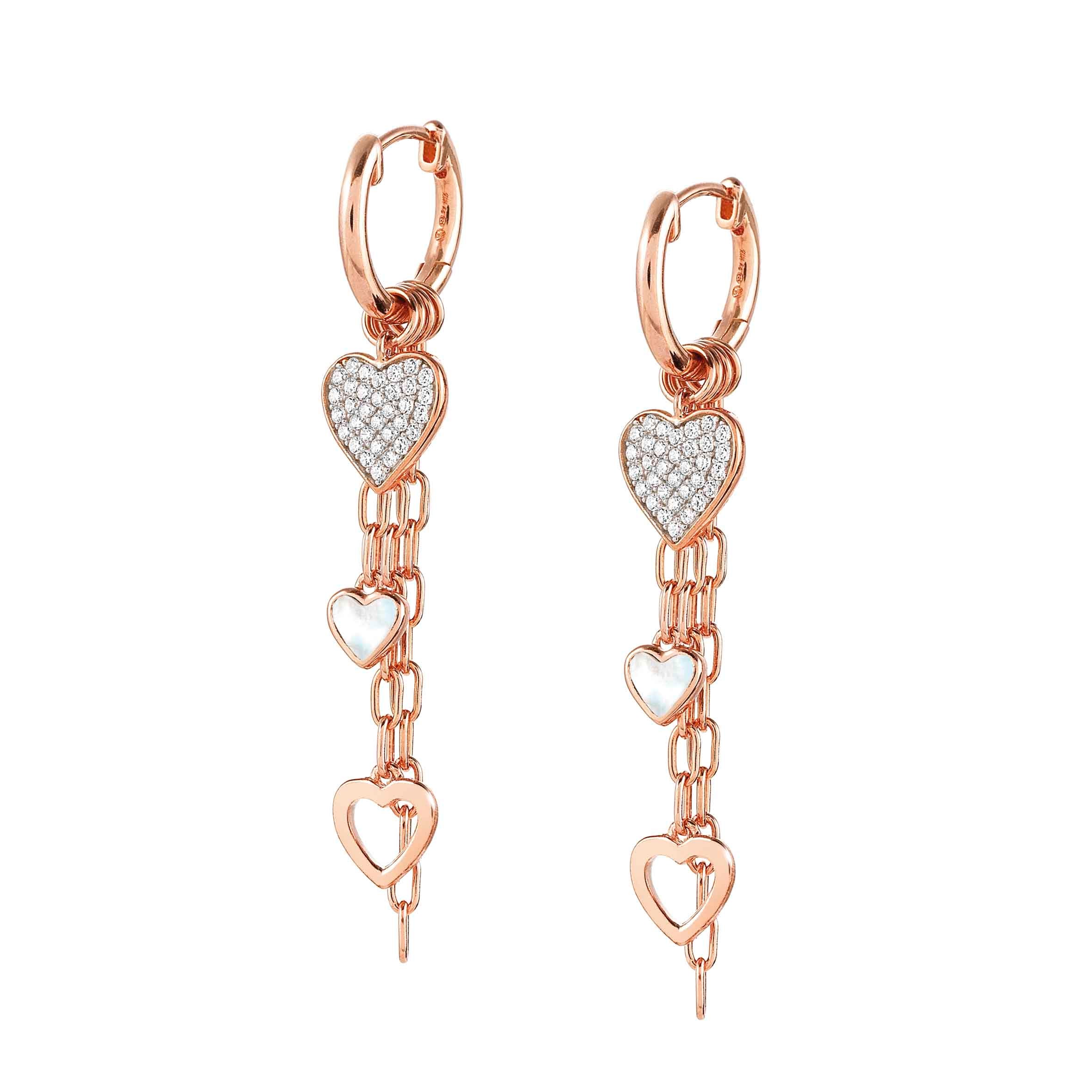 Long Vita earrings with Hearts
