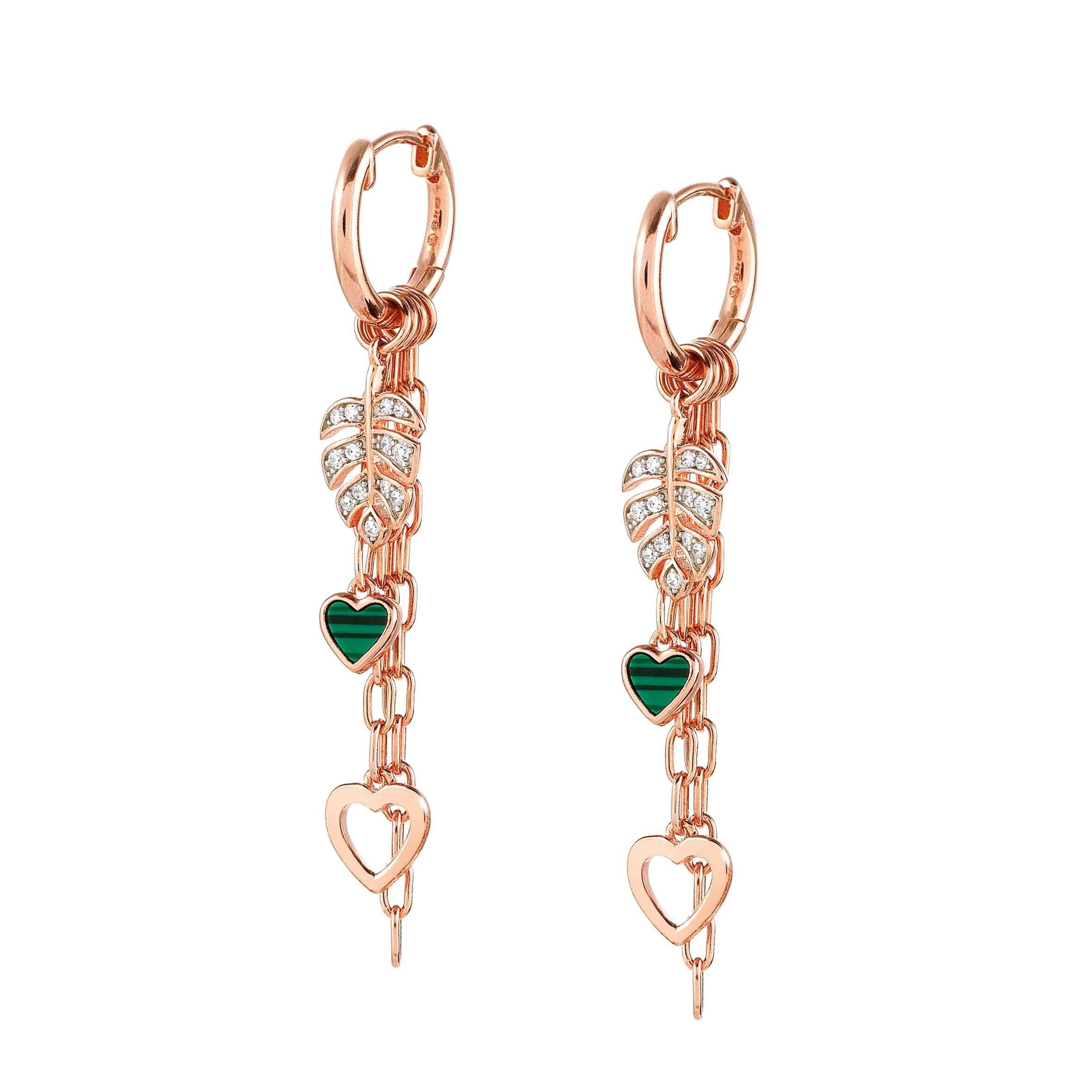 Long Vita earrings with Leaf