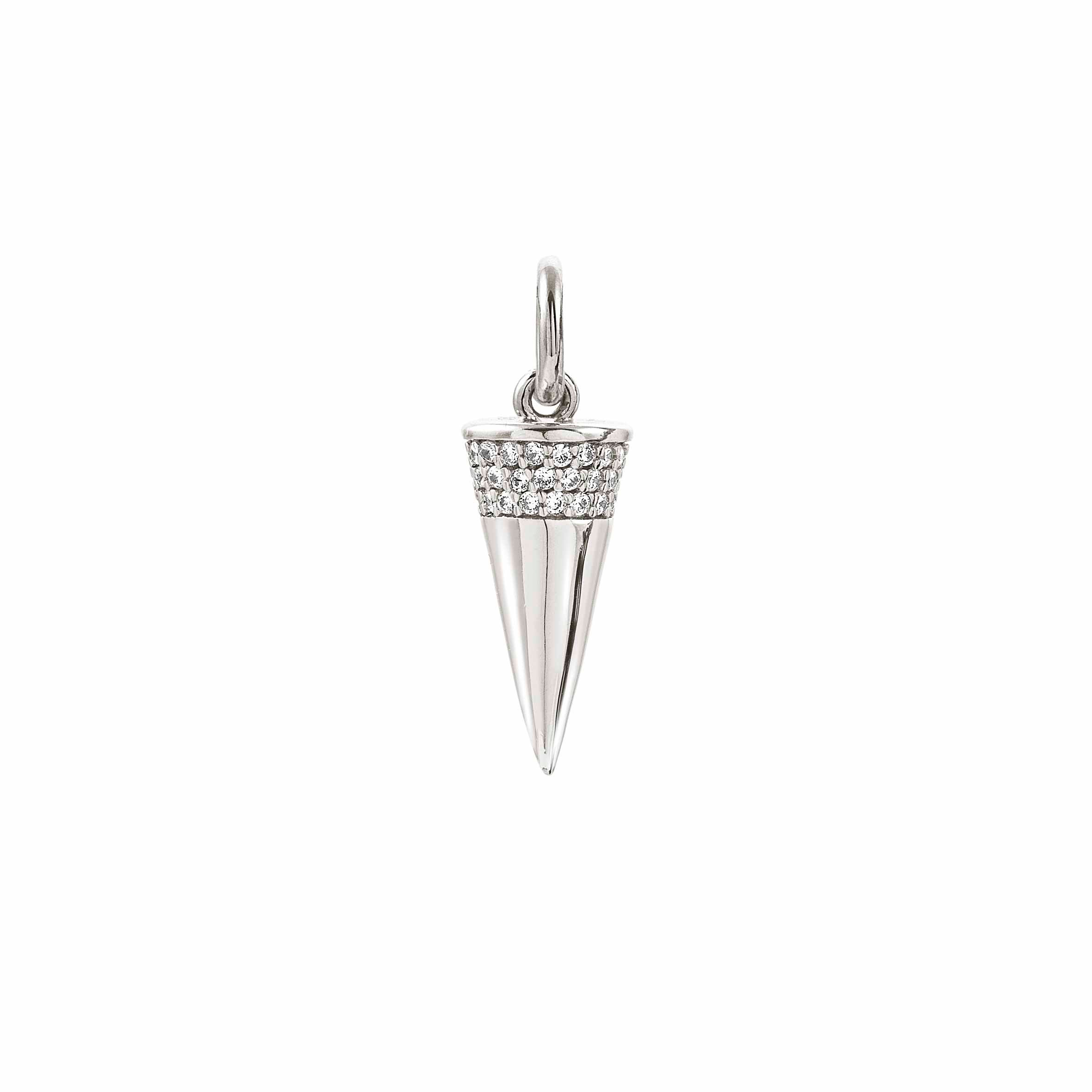 Sterling silver Cone charm