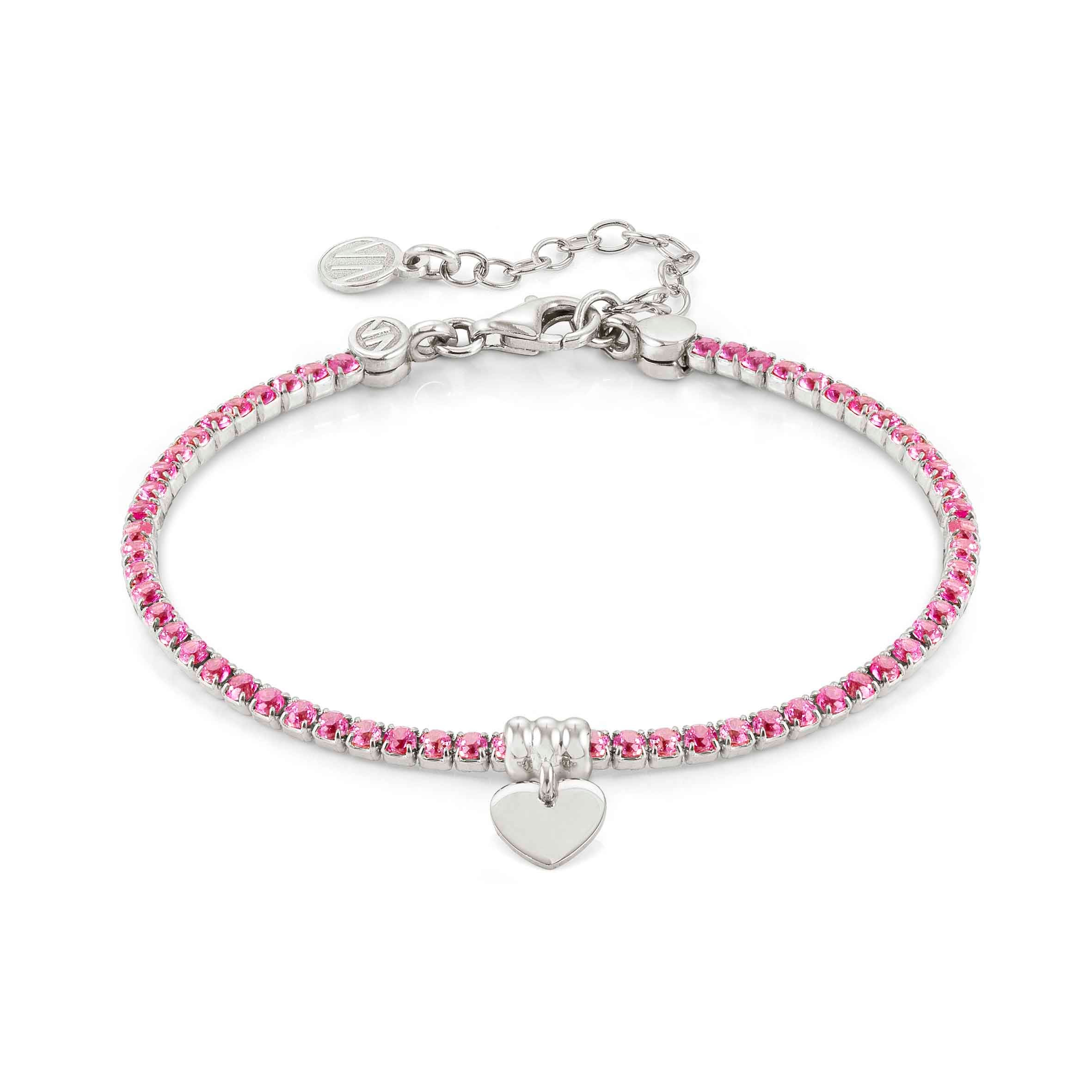 Chic&Charm bracelet, Heart, Pink CZ