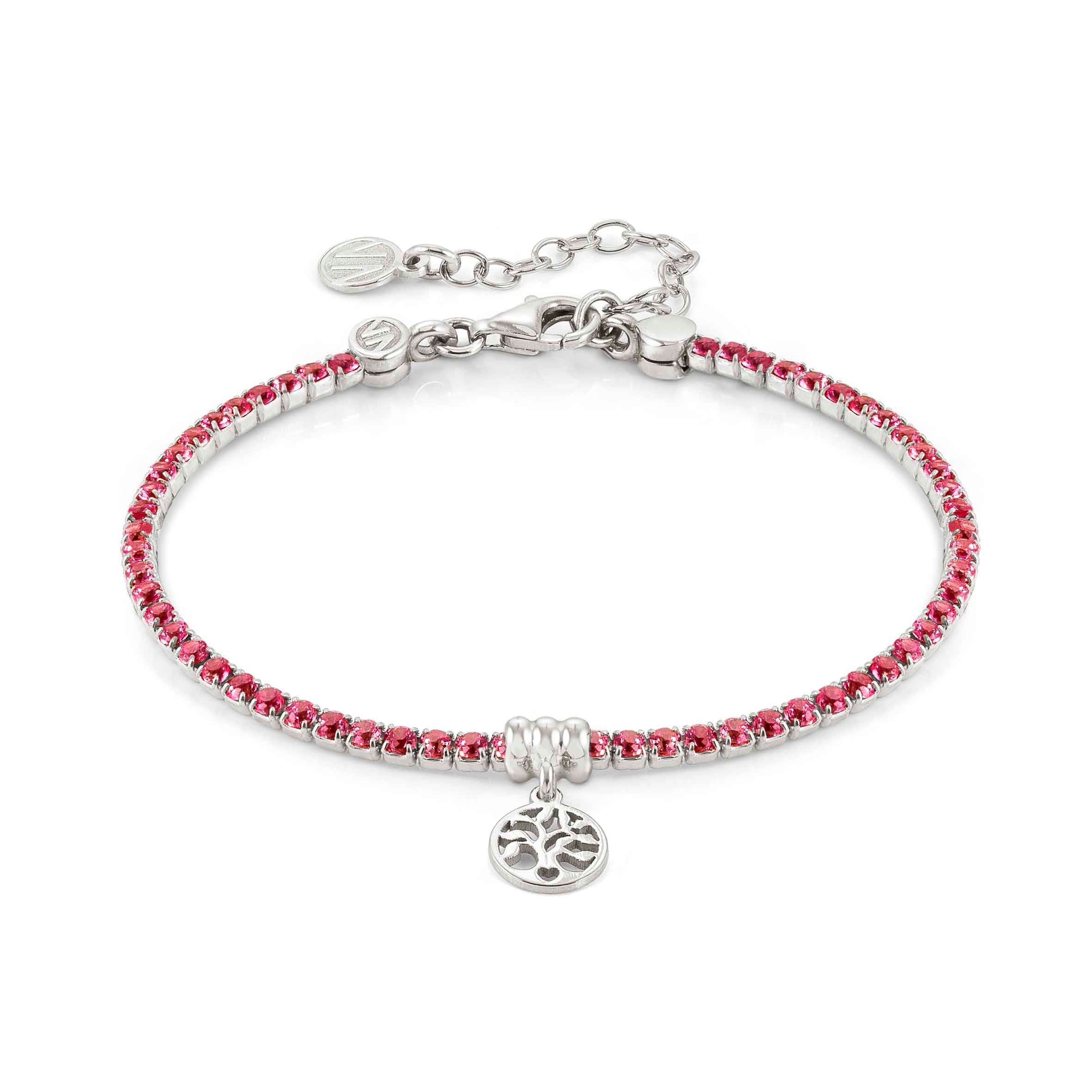 Chic&Charm bracelet, Tree of Life, Red CZ