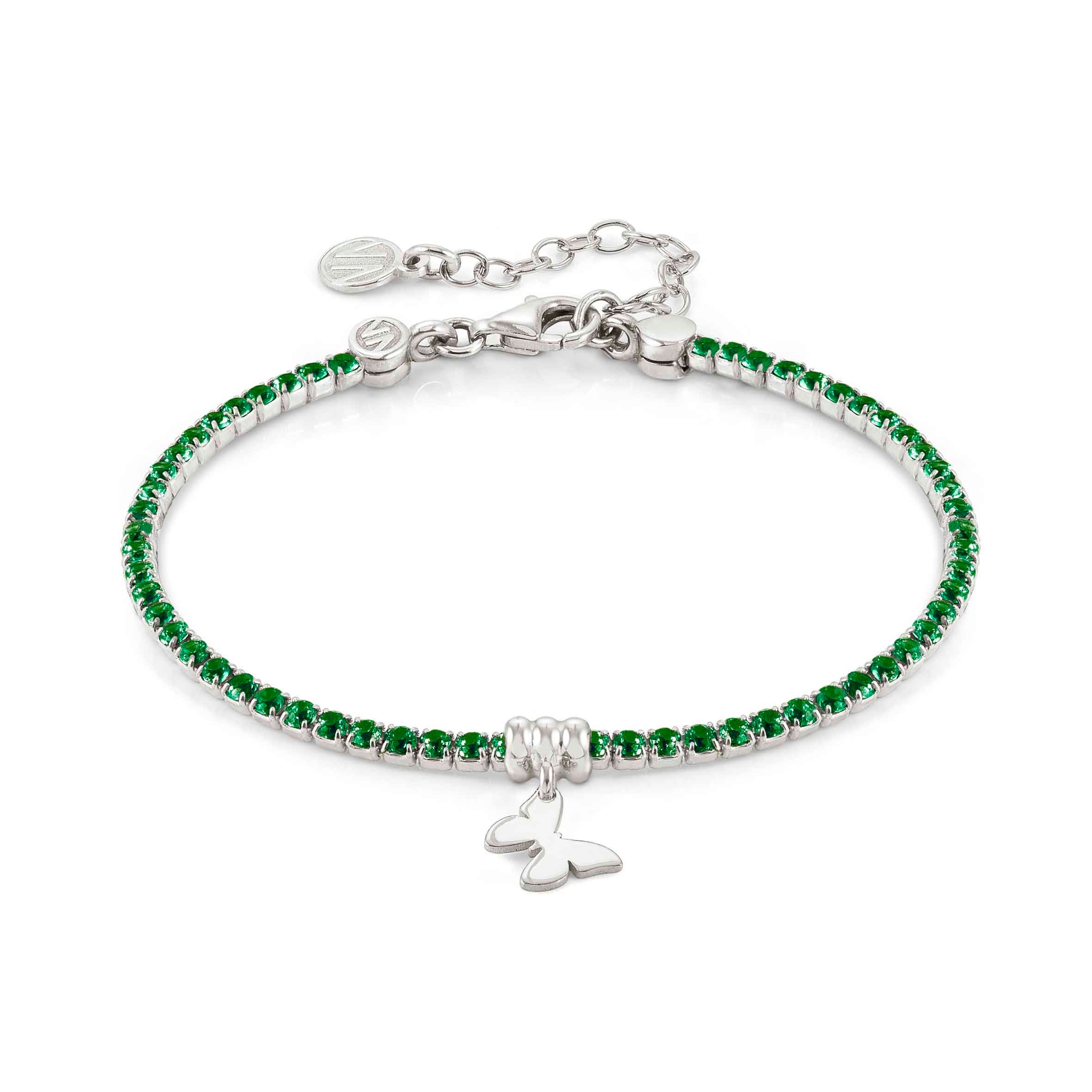 Chic&Charm bracelet, Butterfly, Green CZ