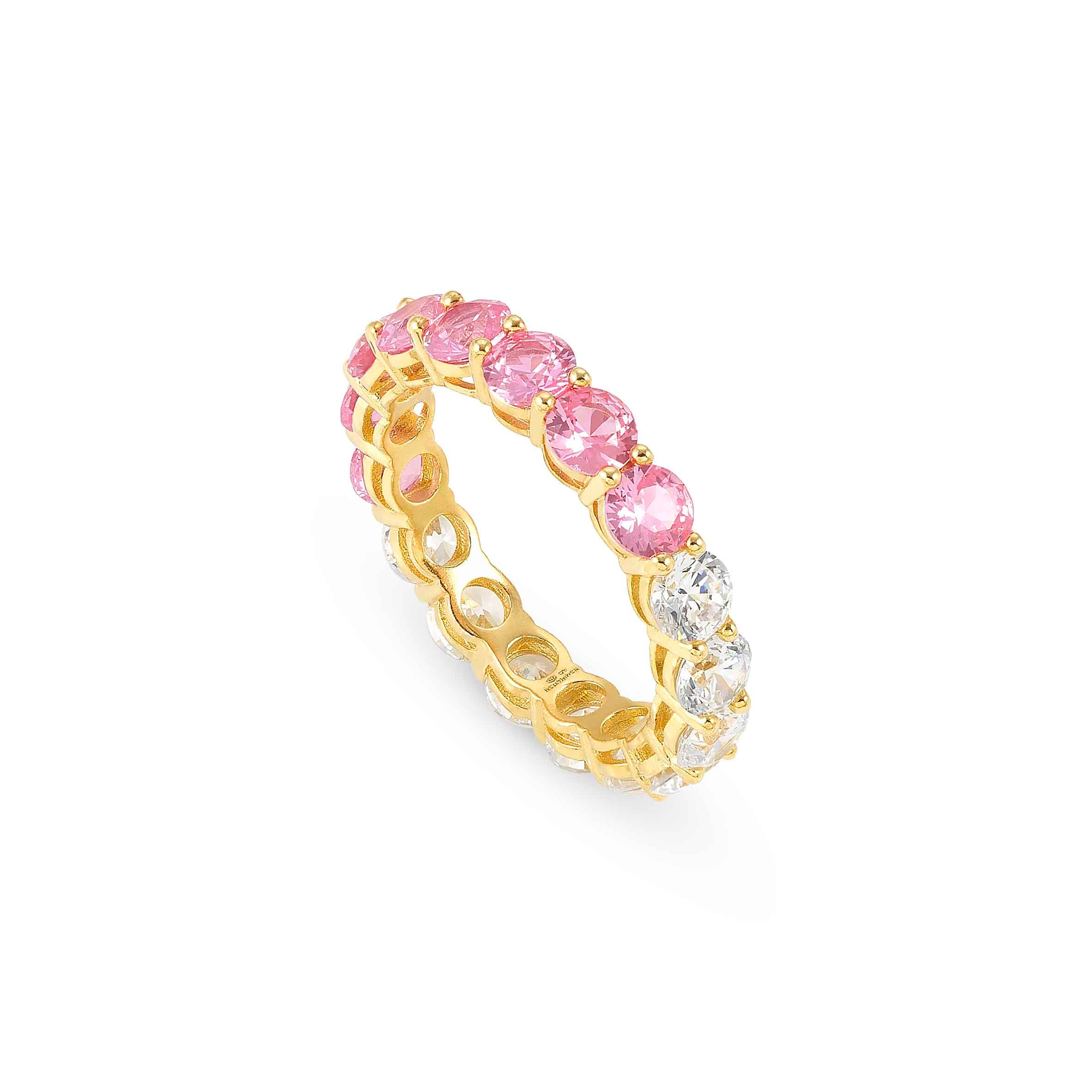 Chic&Charm Joyful Ed ring, White and Pink stones