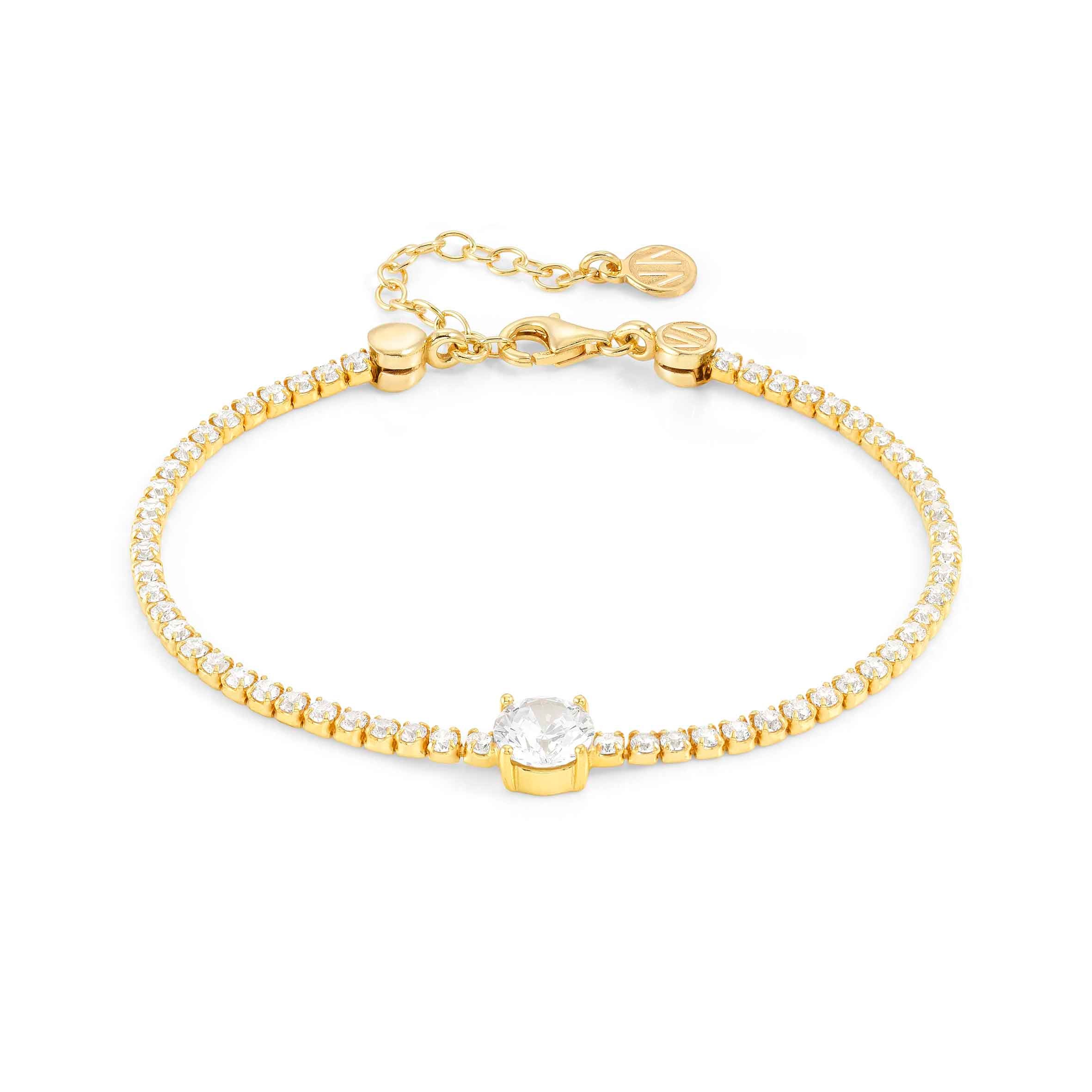 Chic&Charm Joyful Ed bracelet, White stone