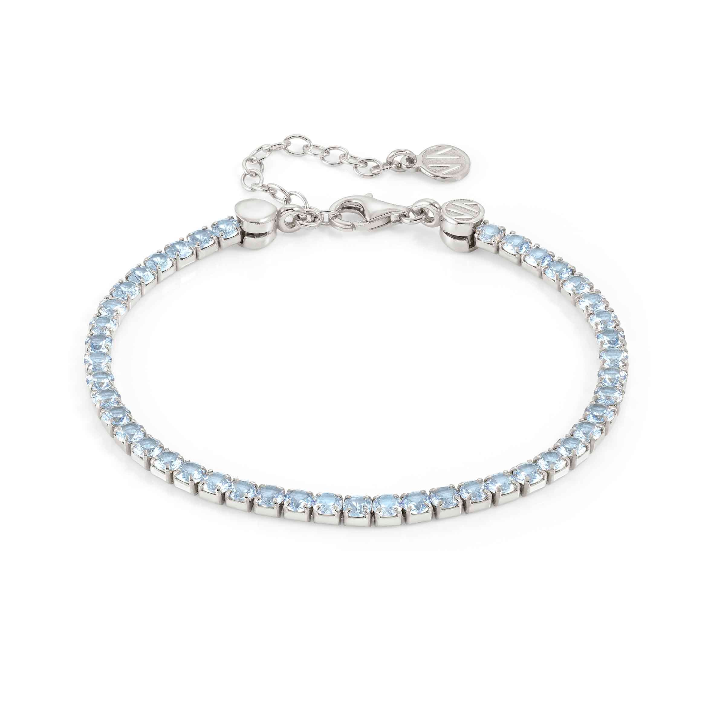 Chic&Charm Joyful Ed bracelet, Light Blue stones