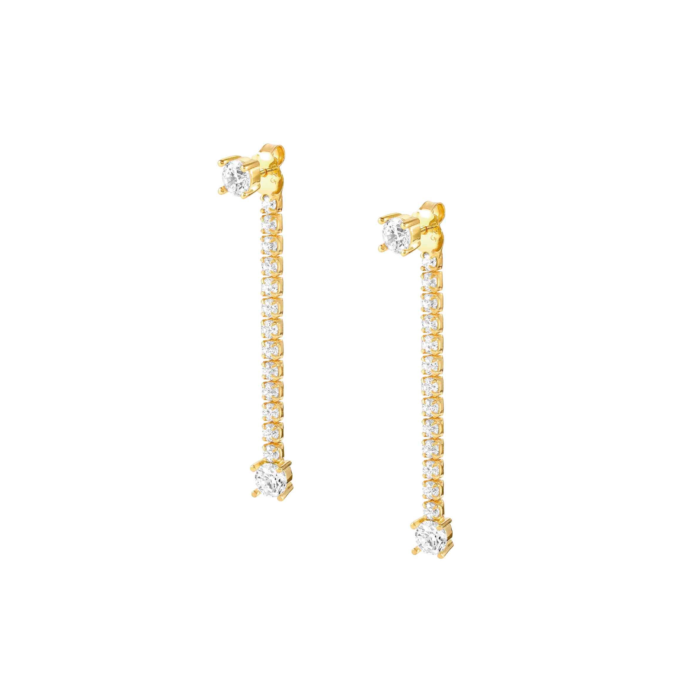 Chic&Charm Joyful Ed earrings with white stones