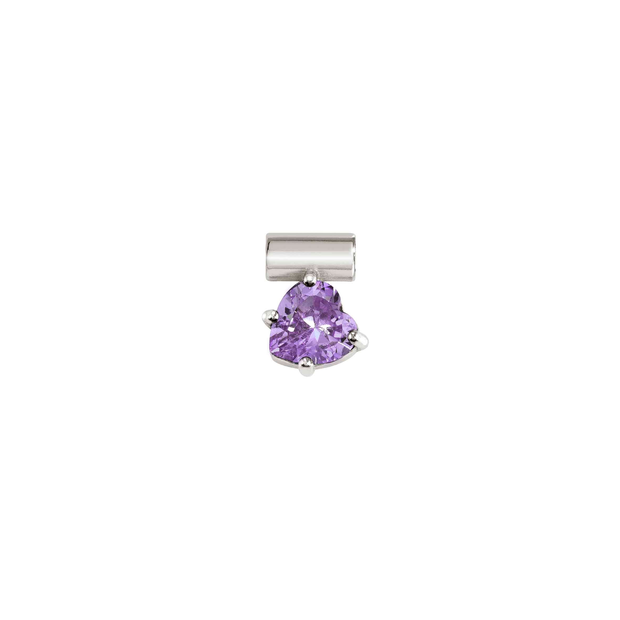 SeiMia Charm - Heart, Violet Stone