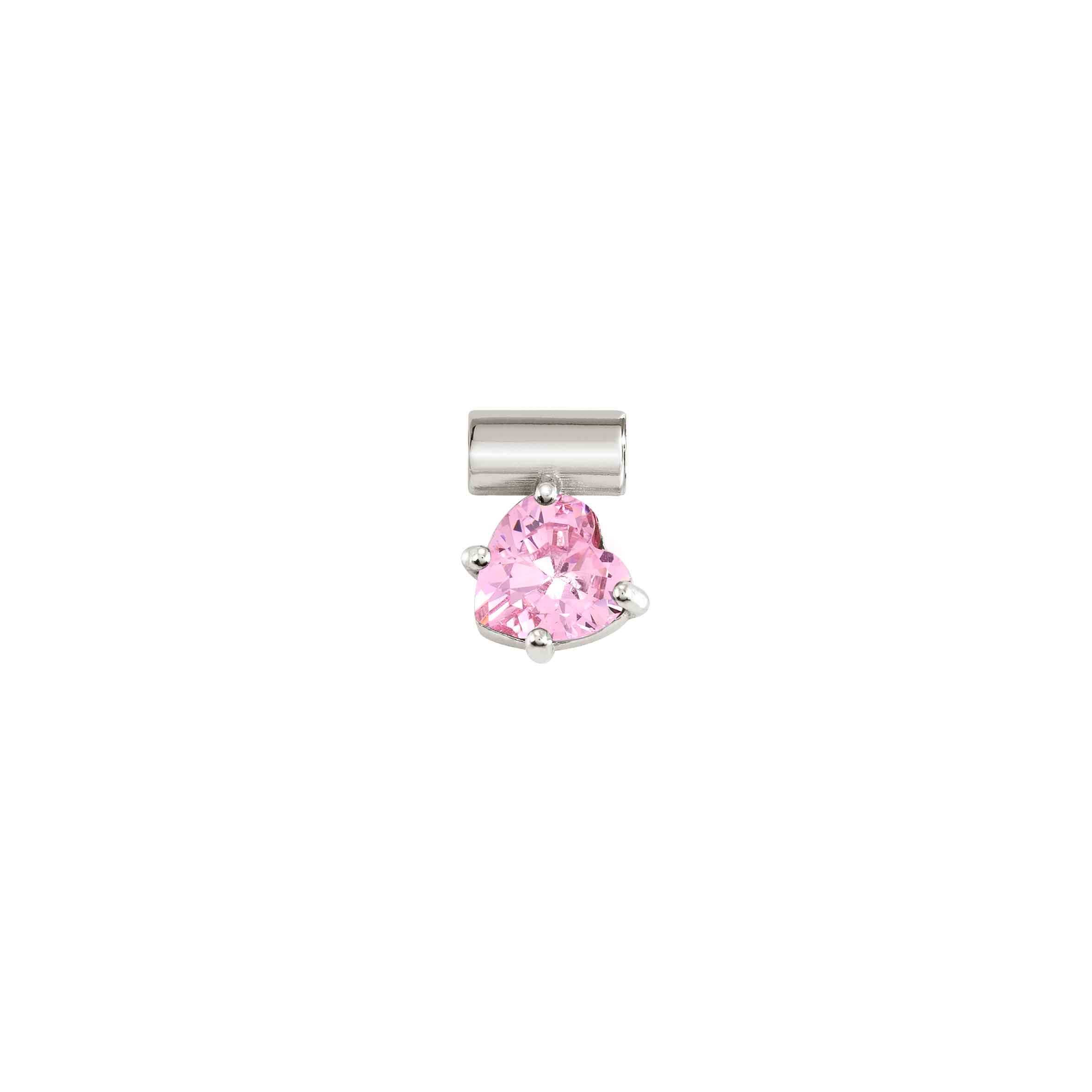 SeiMia Charm - Heart, Pink Stone