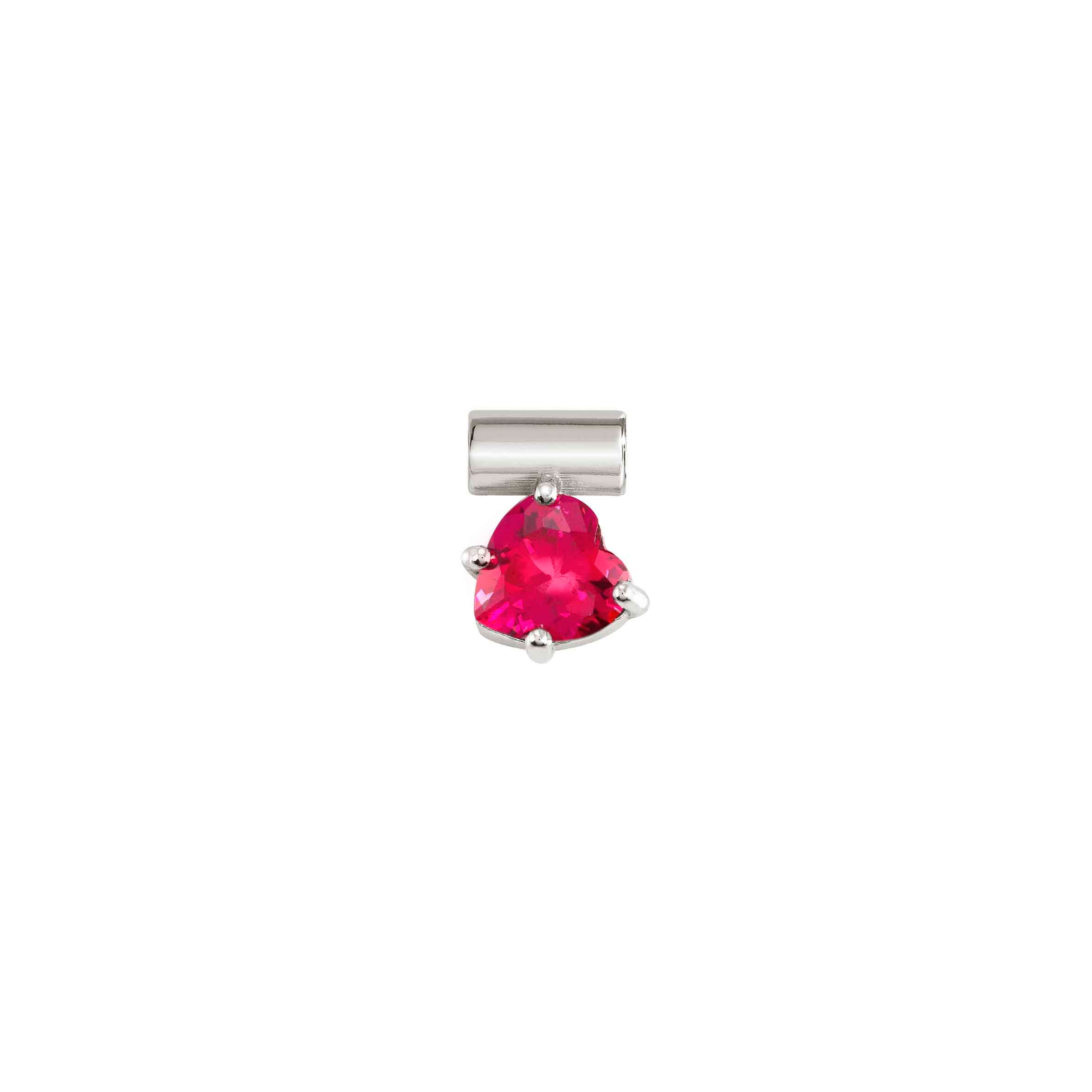 SeiMia Charm - Heart, Red Stone