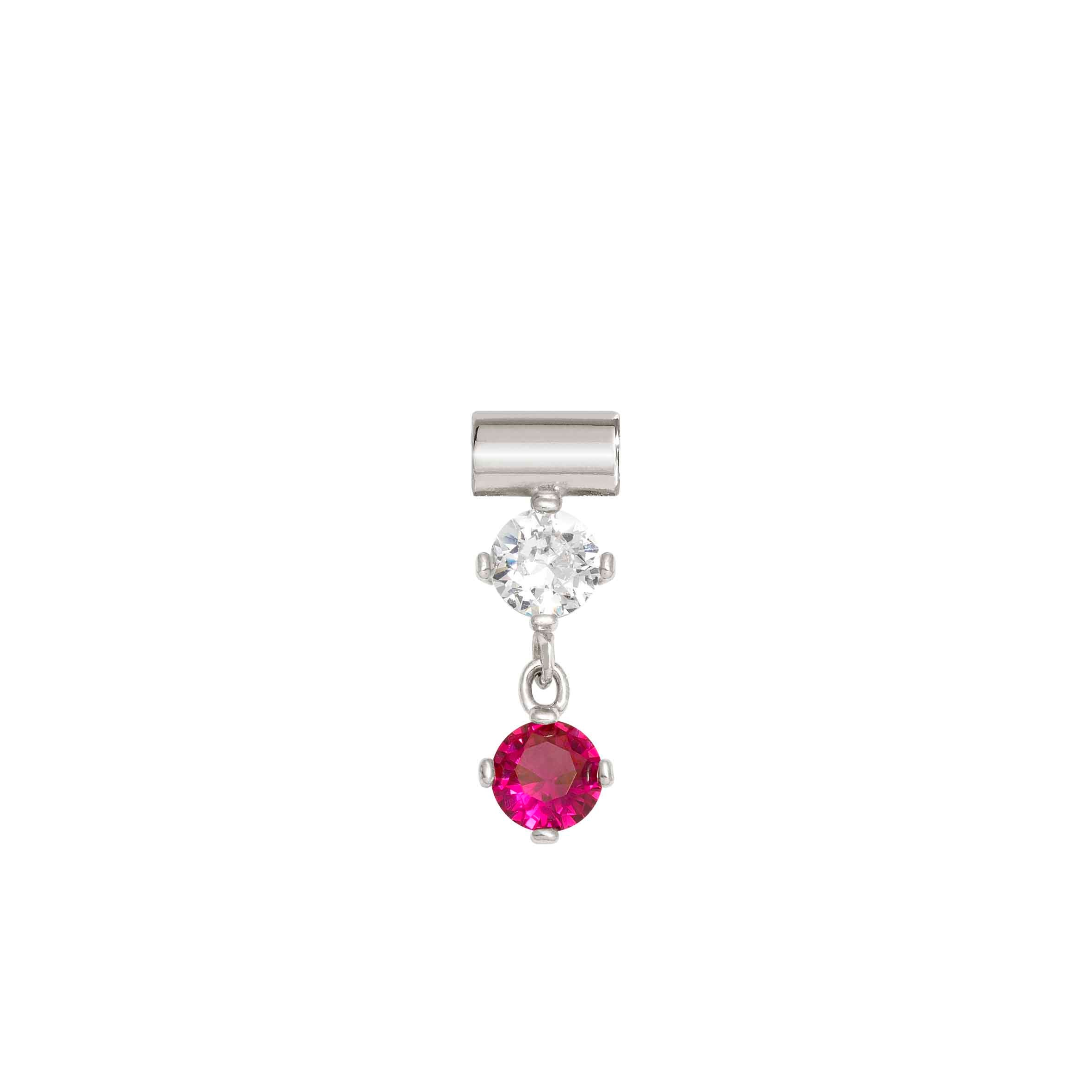 SeiMia pendant with Red and White Cubic Zirconia