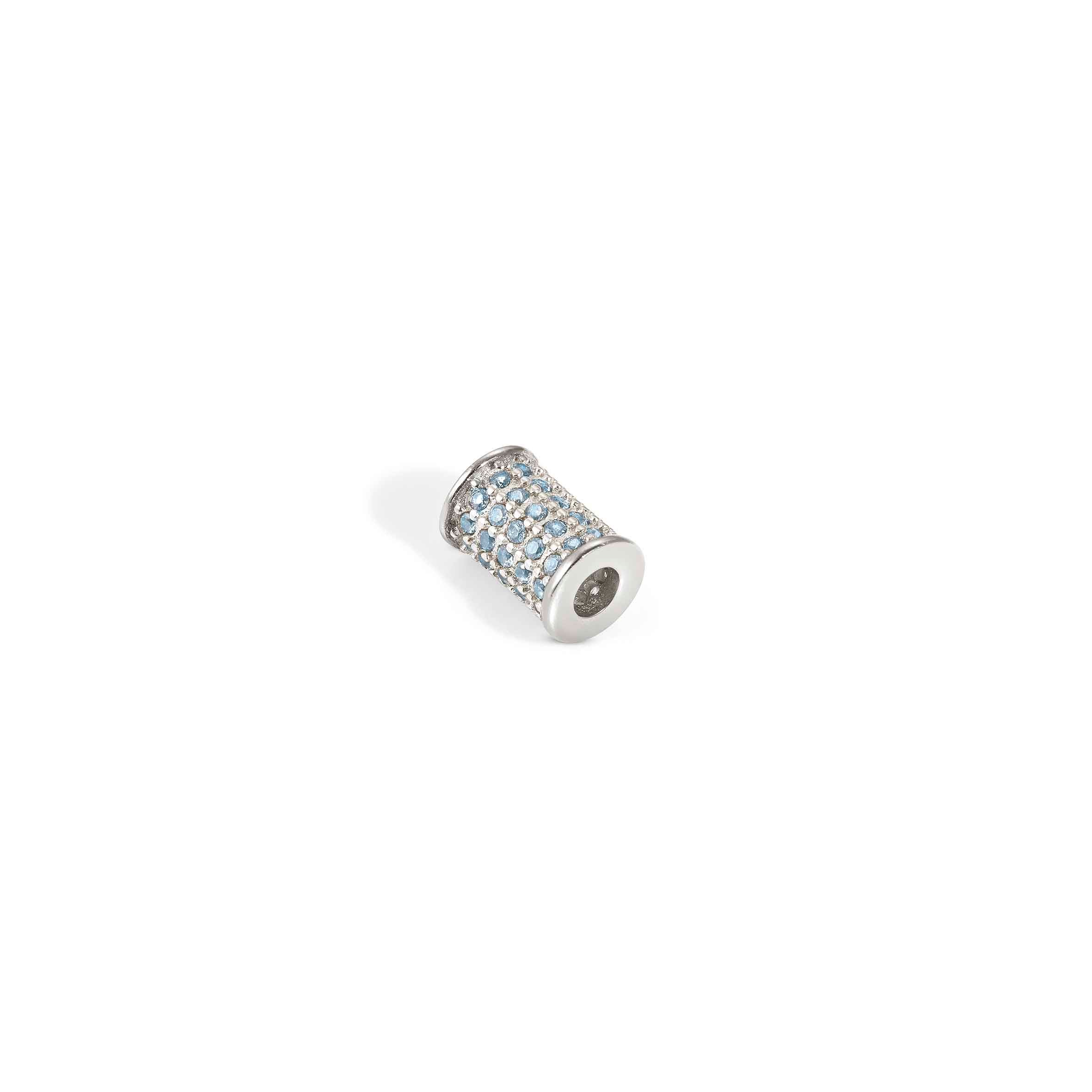 SeiMia spacer tube with Lightblue Cubic Zirconia