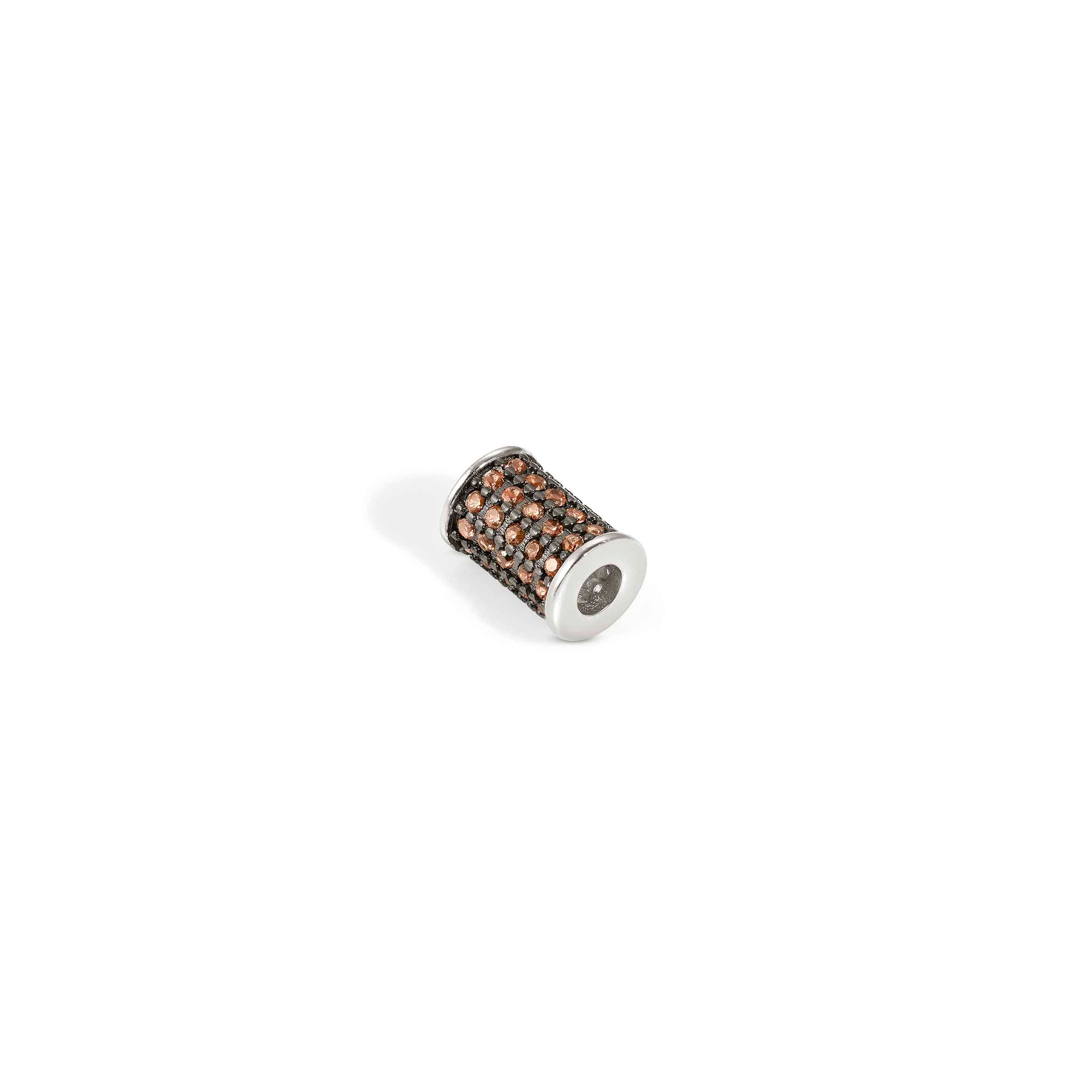 SeiMia spacer tube with Smoky Cubic Zirconia