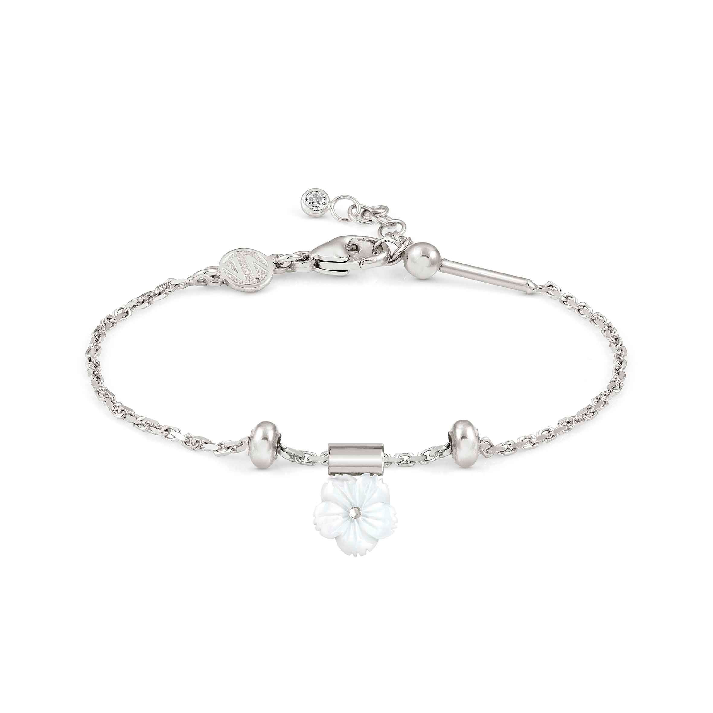SeiMia bracelet, White Mother of Pearl Flower