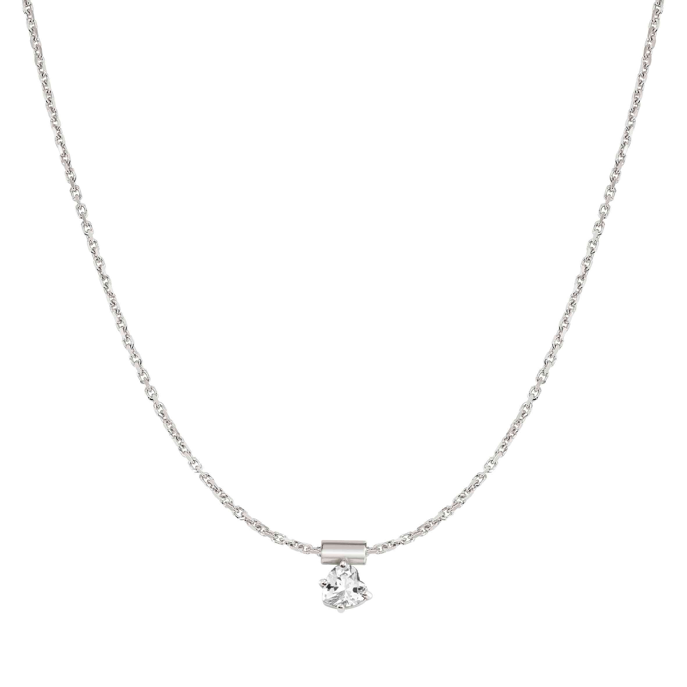 SeiMia necklace with White Heart pendant