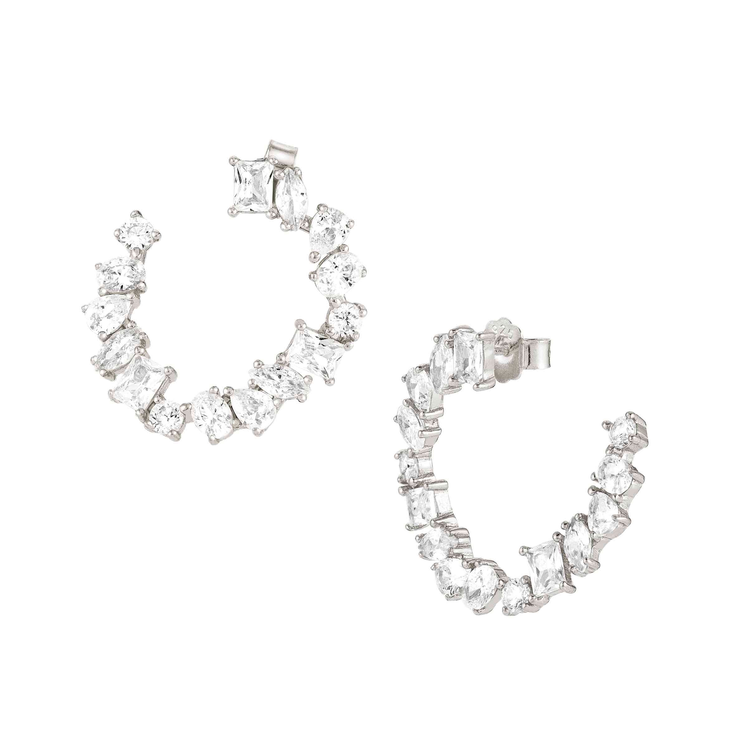Colour Wave spiral earrings