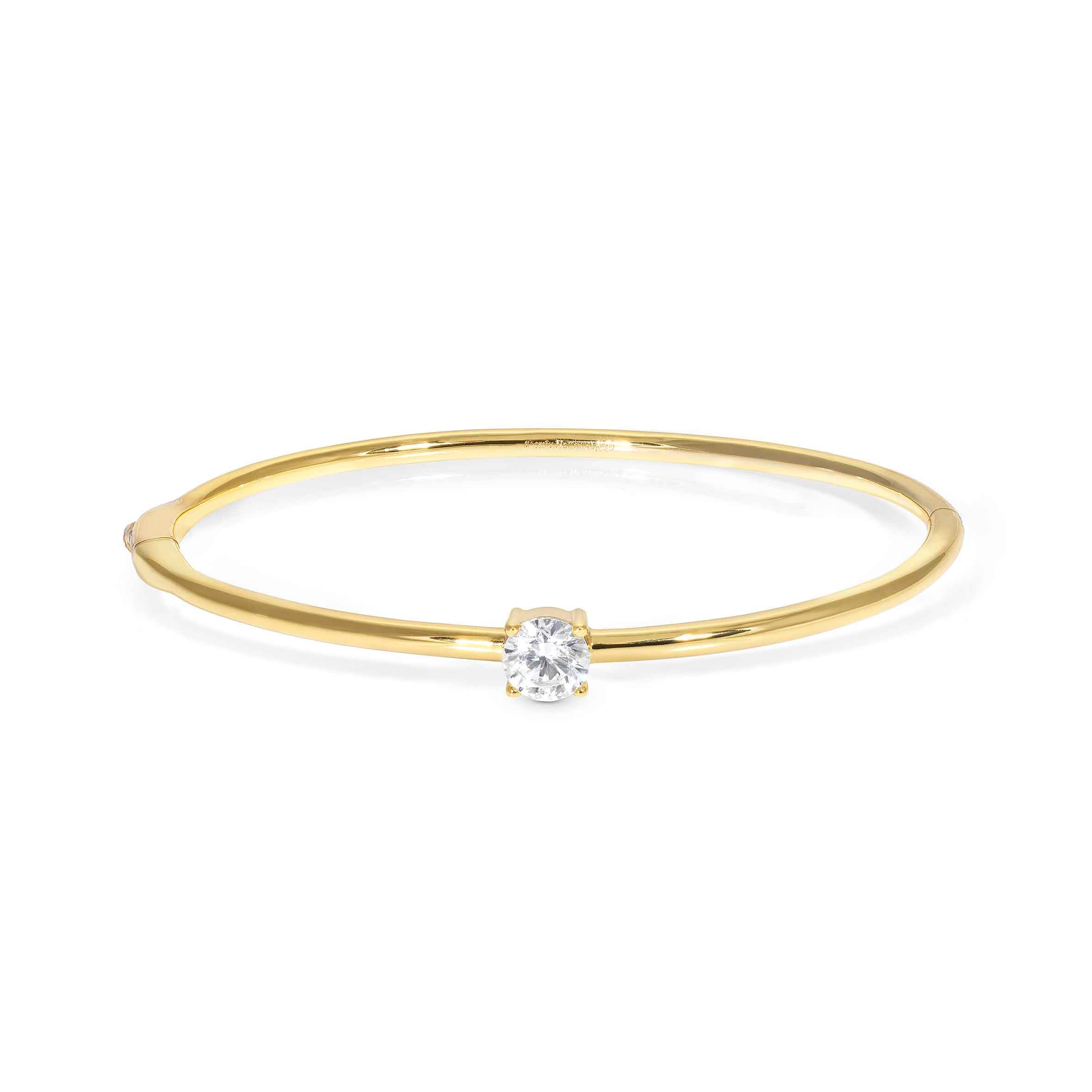 Colour Wave bangle bracelet with CZ