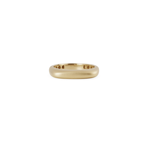 Jacquie Aiche 14K Yellow Gold Rounded Flat Top Ring - 2302059