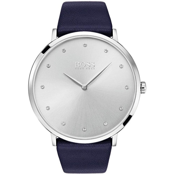 Hugo Boss Women's 1502410 Jillian Blue Leather Watch
