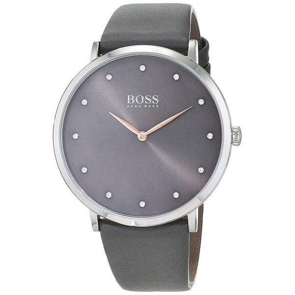 Hugo Boss Women's 1502413 Jillian Grey Leather Watch