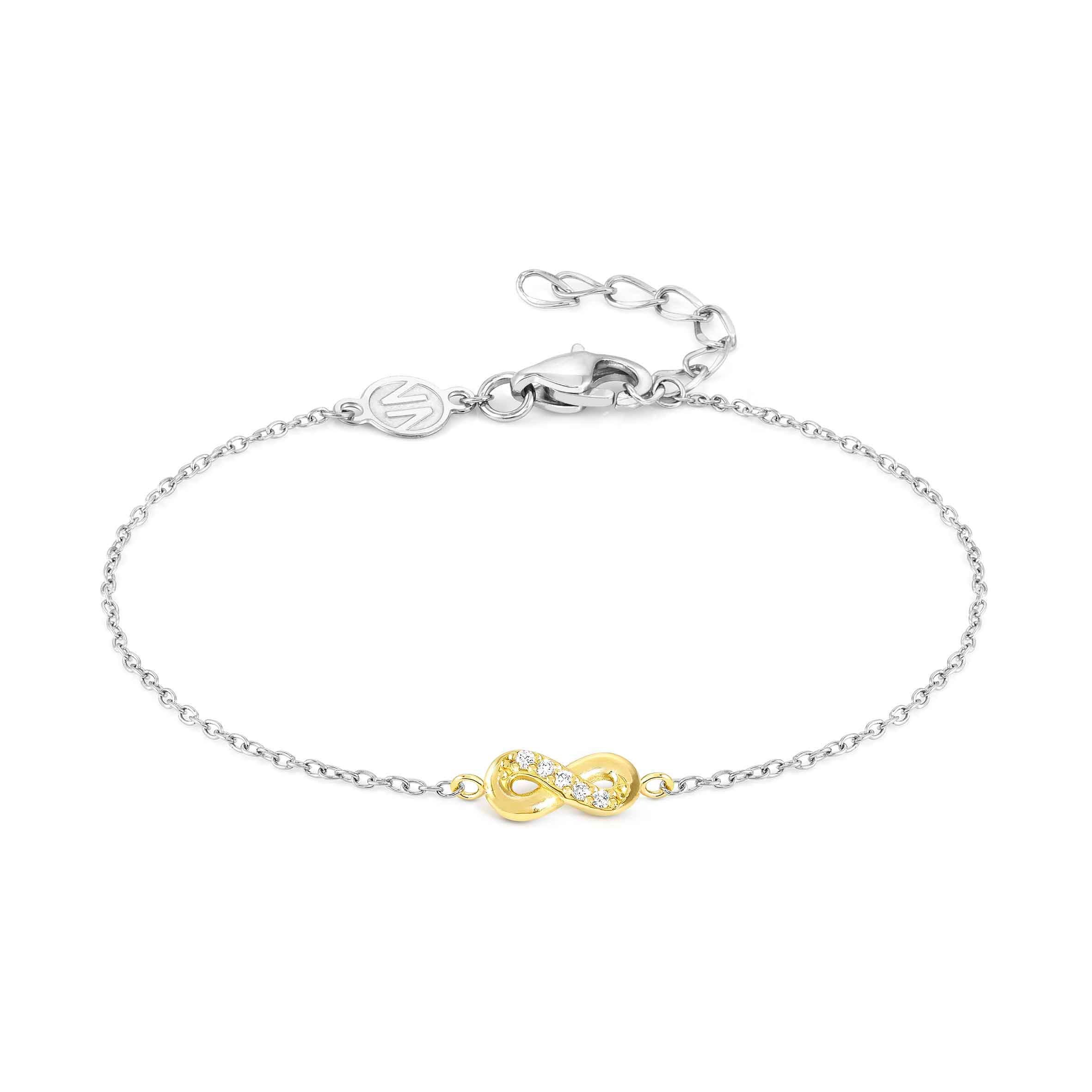 MyTreasure bracelet, Infinity with gold and diamonds