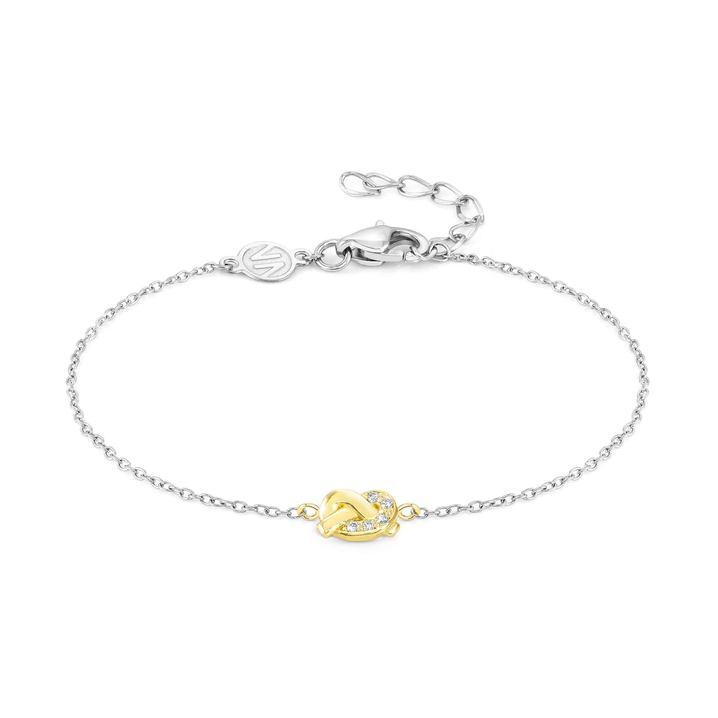 MyTreasure bracelet, Knot with gold and diamonds