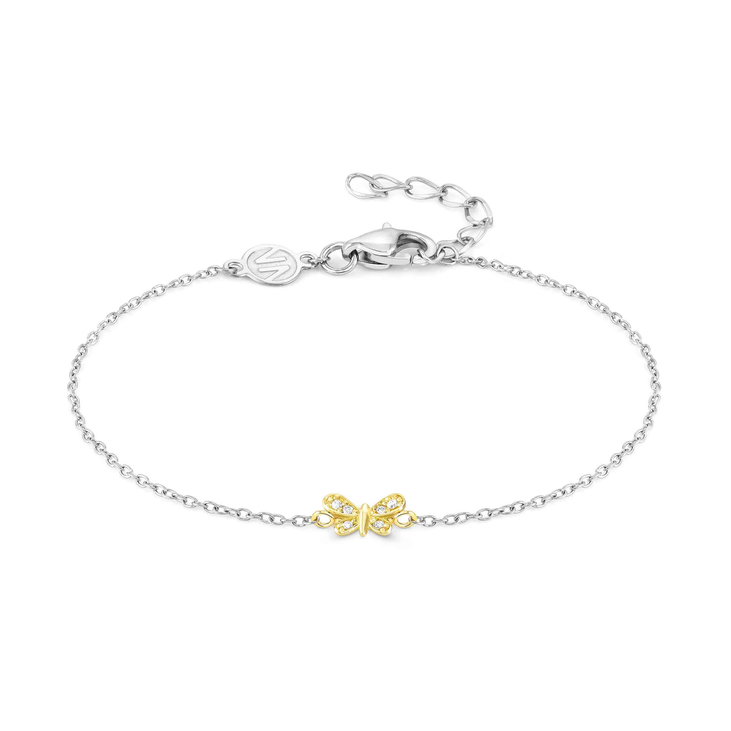MyTreasure bracelet, Butterfly with gold and diamonds