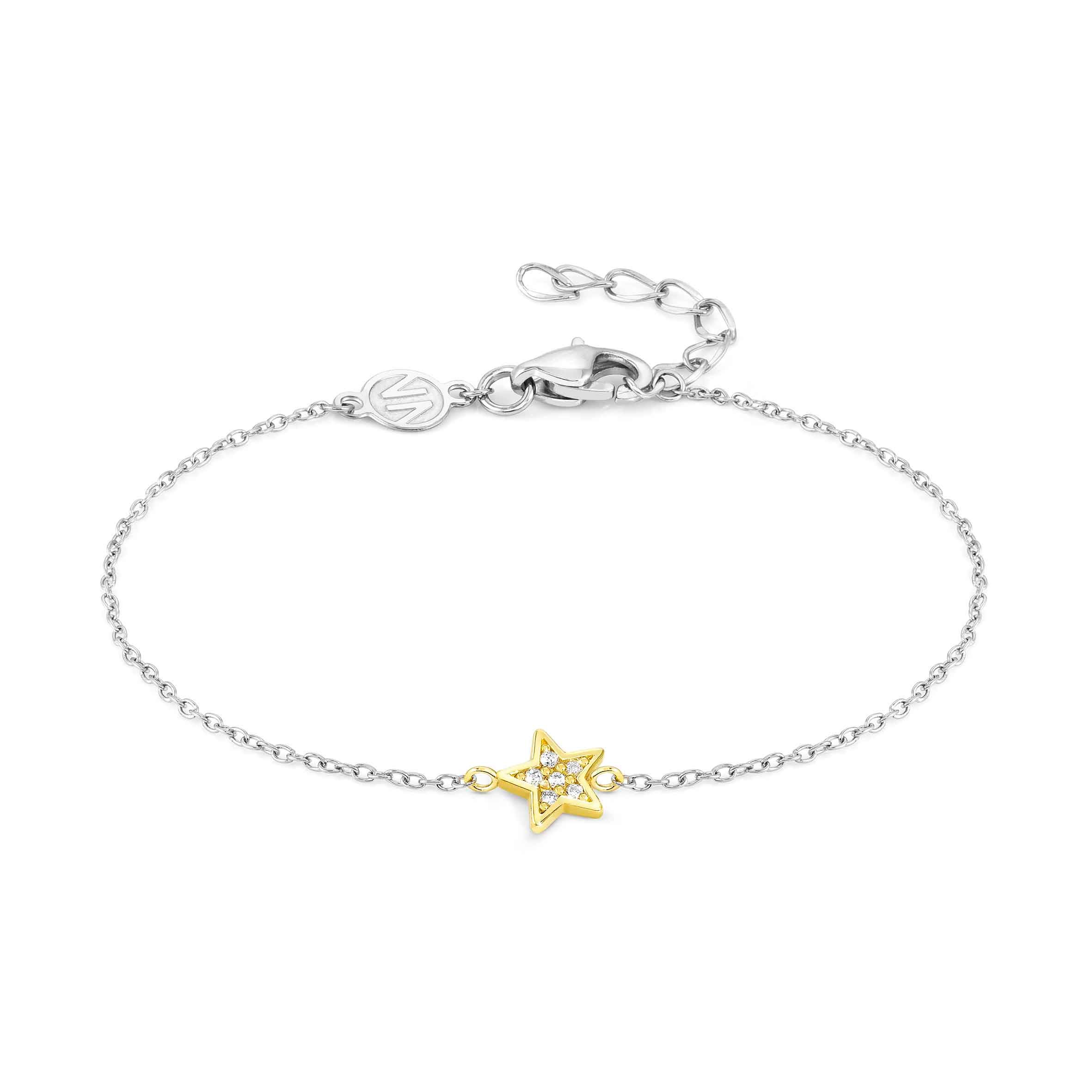 MyTreasure bracelet, Star with gold and diamonds