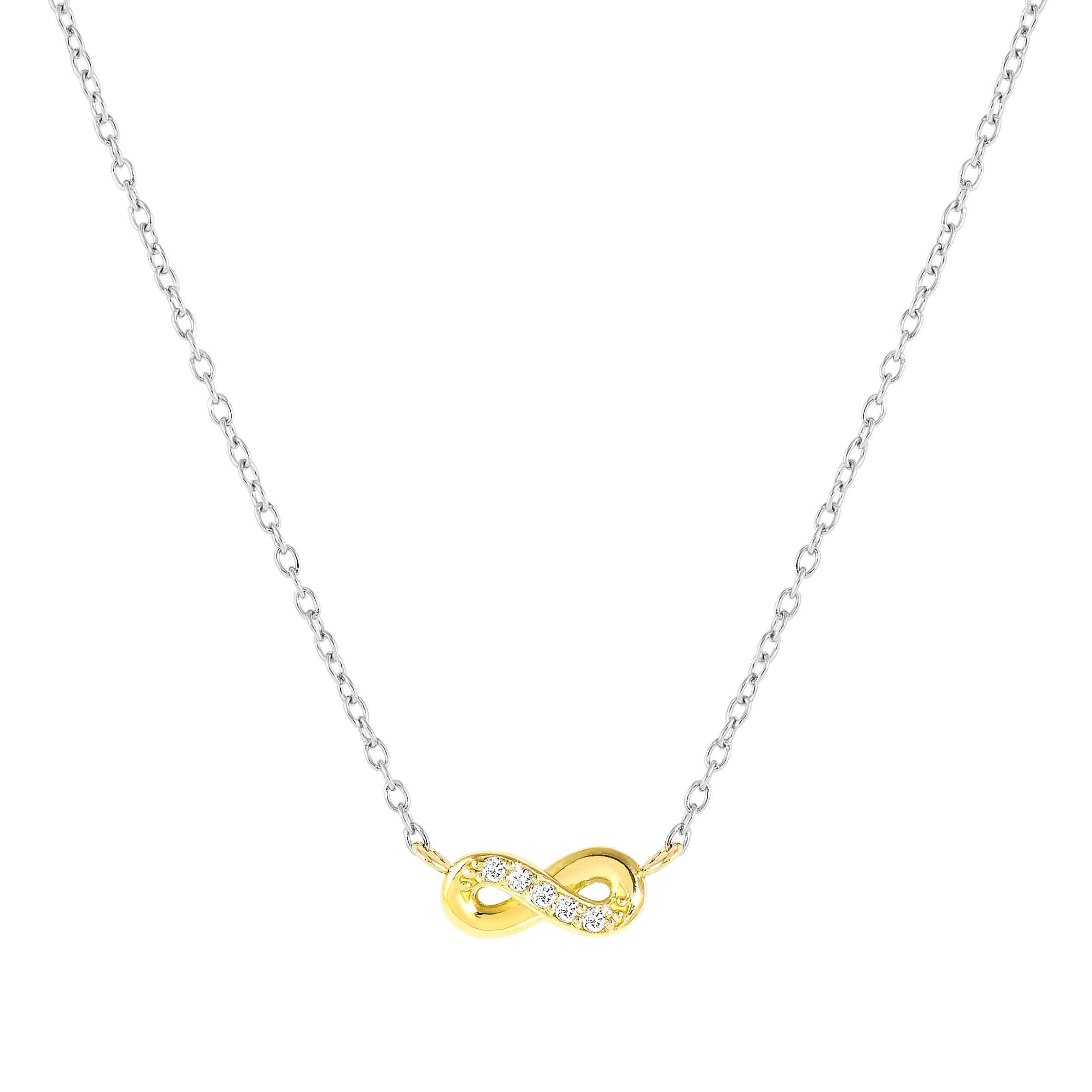 MyTreasure necklace, Infinity with gold and diamonds