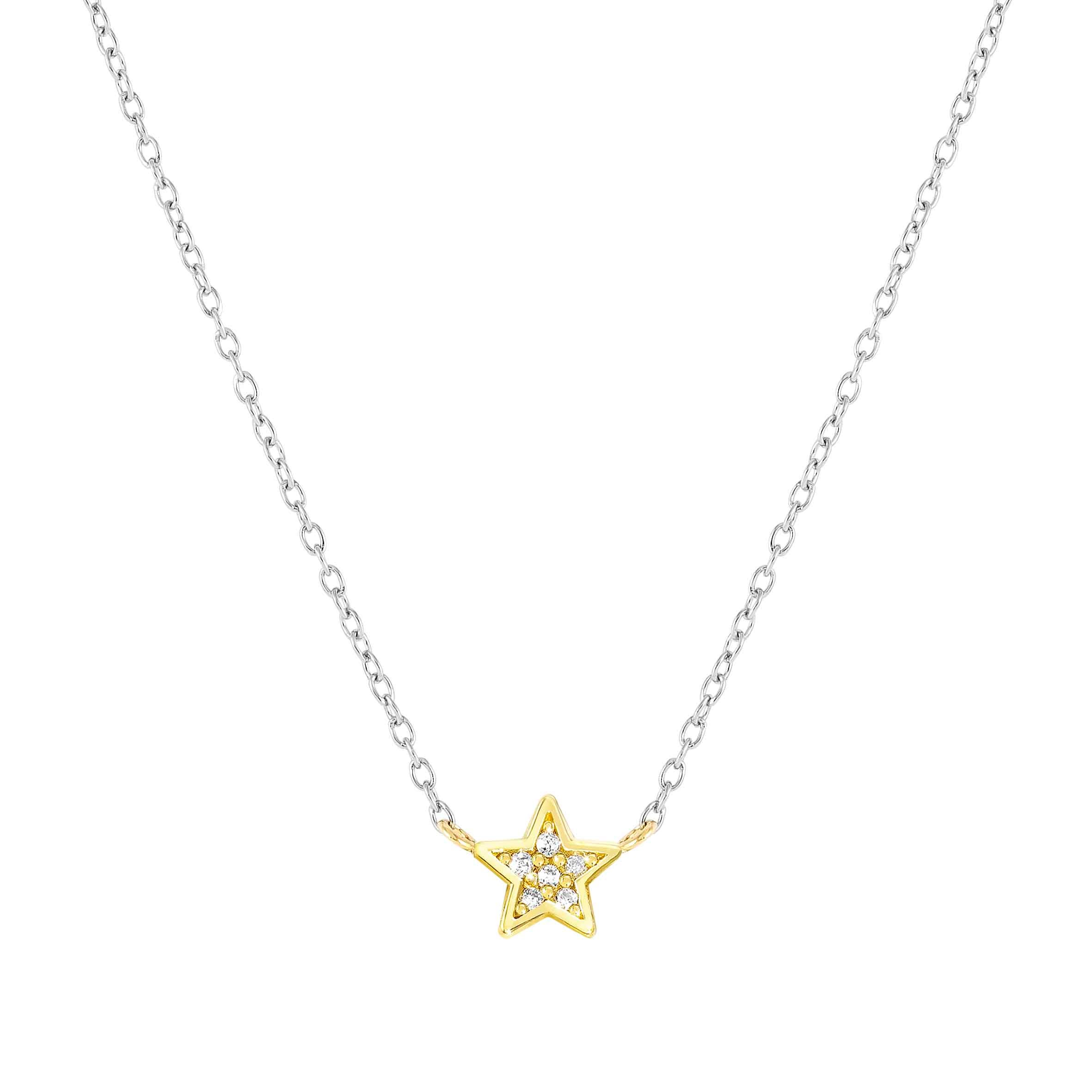 MyTreasure necklace, Star with gold and diamonds
