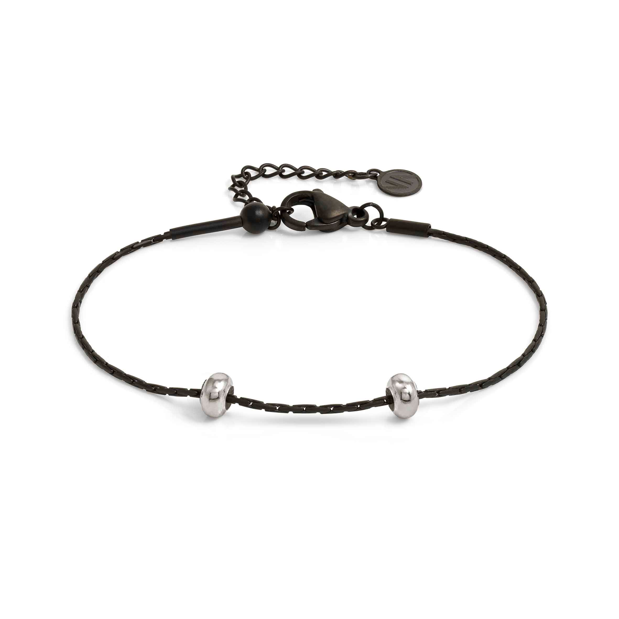 SeiMia stainless steel bracelet, Black PVD, to personalise