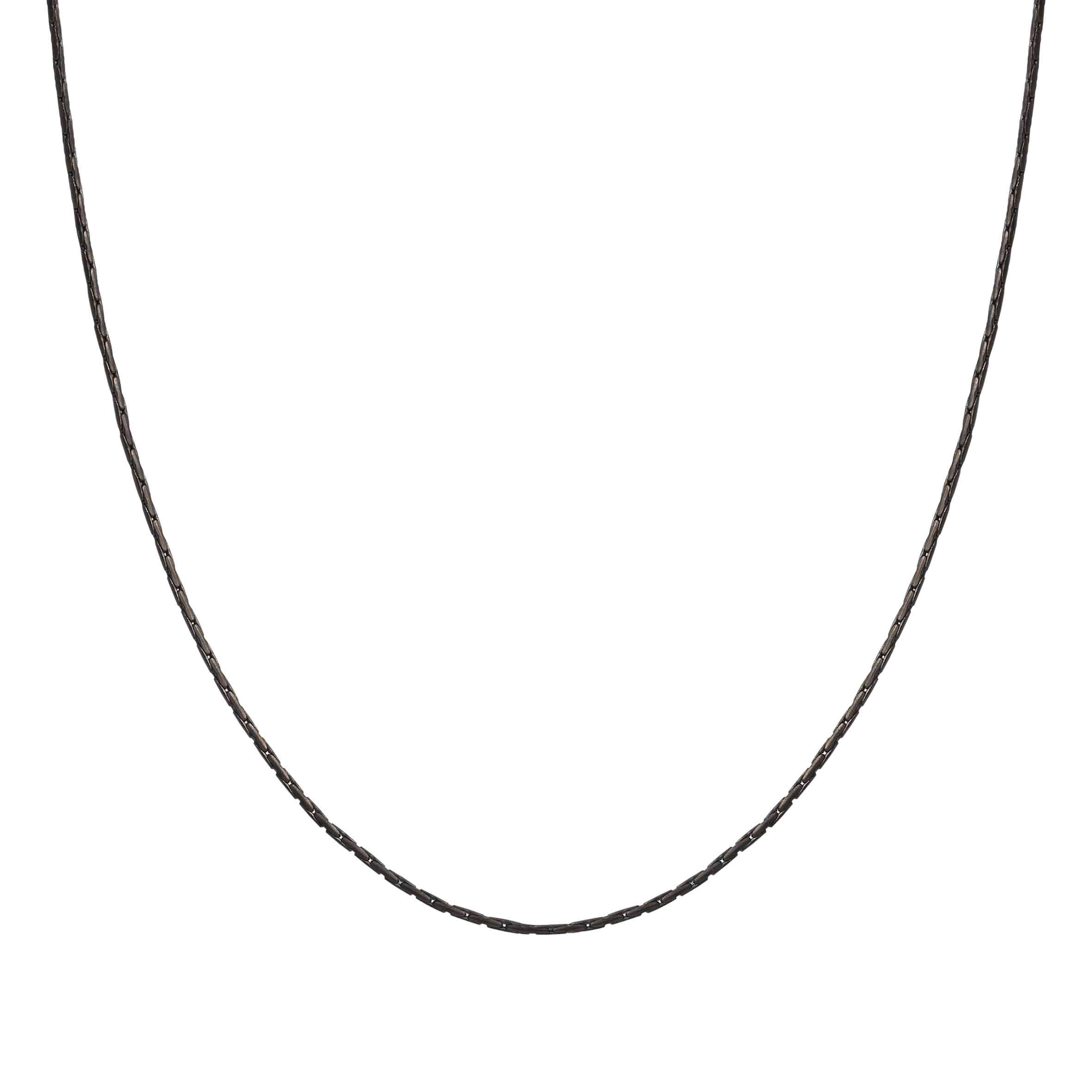 SeiMia stainless steel necklace, Black PVD, to personalise