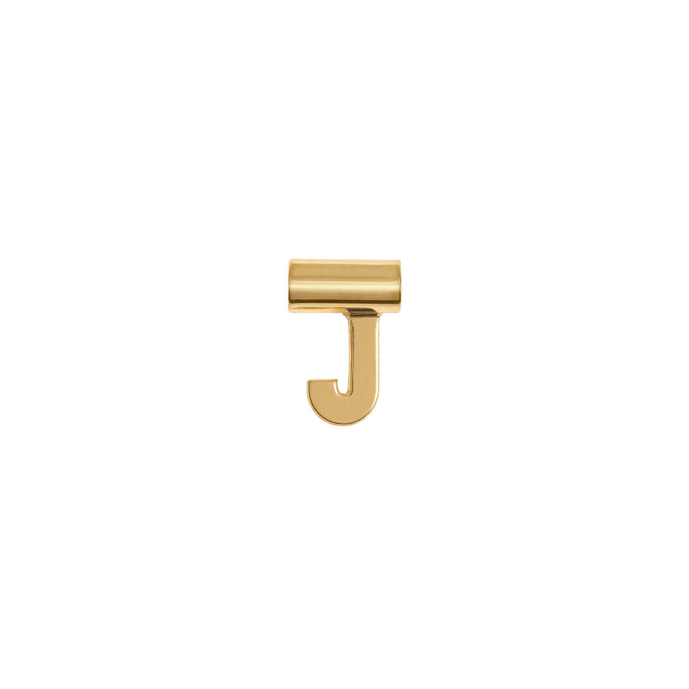 SeiMia Gold Pendant, Letter J