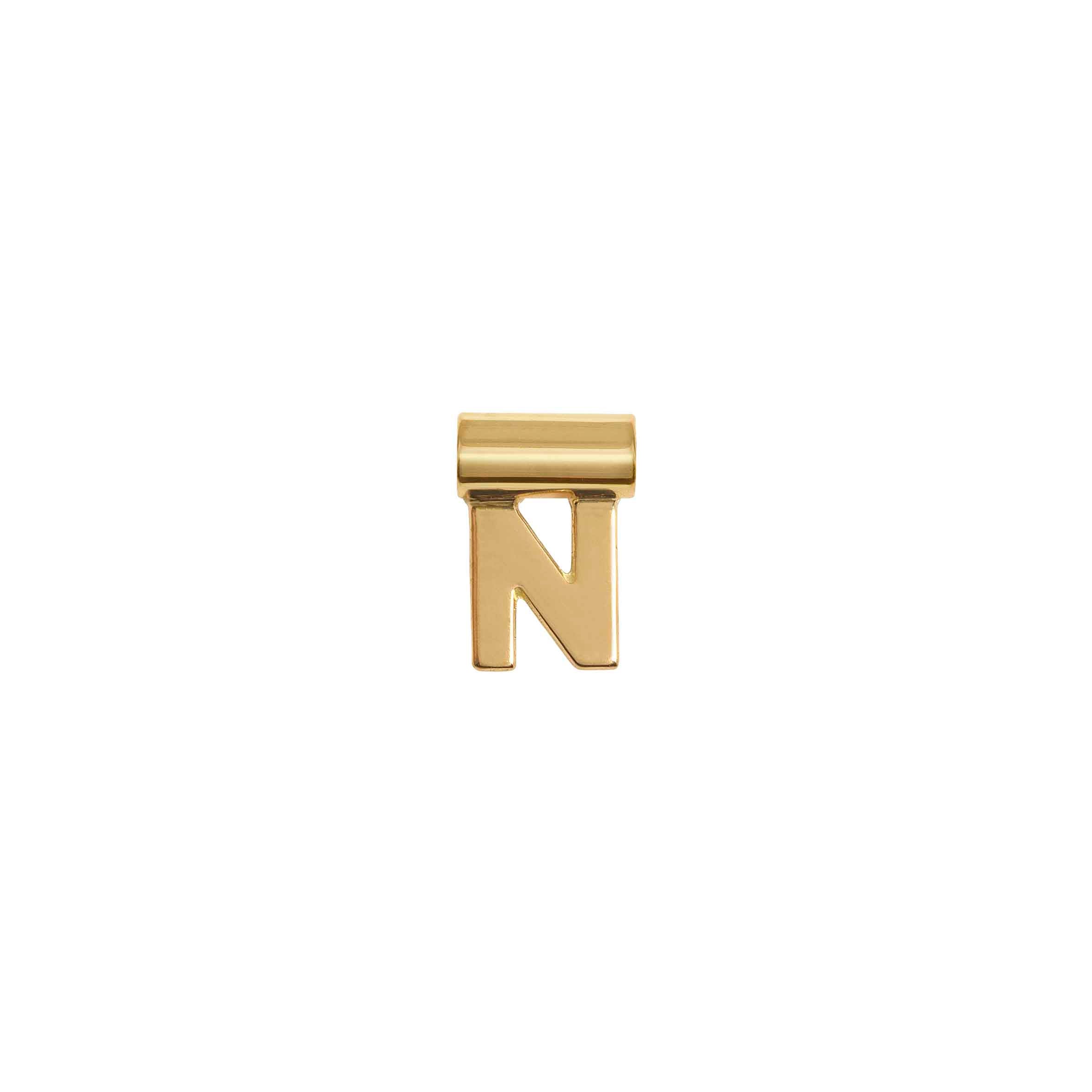 SeiMia Gold Pendant, Letter N