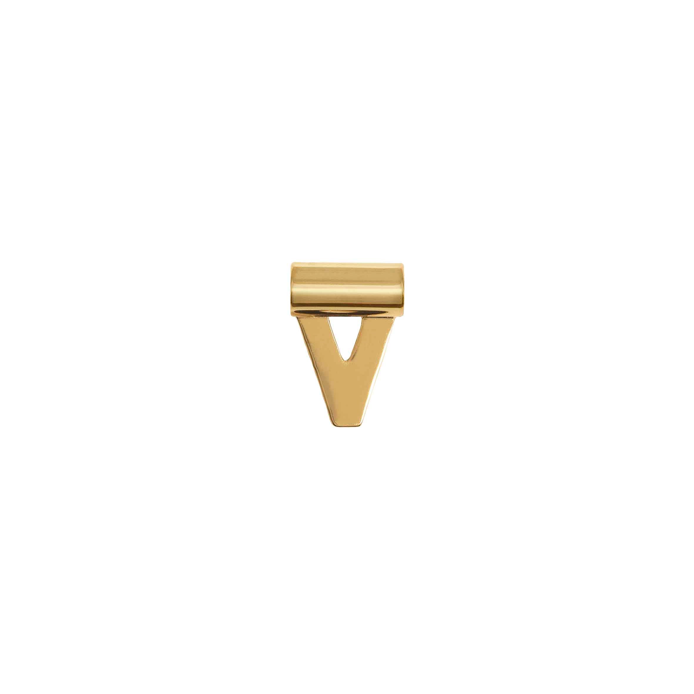 SeiMia Gold Pendant, Letter V