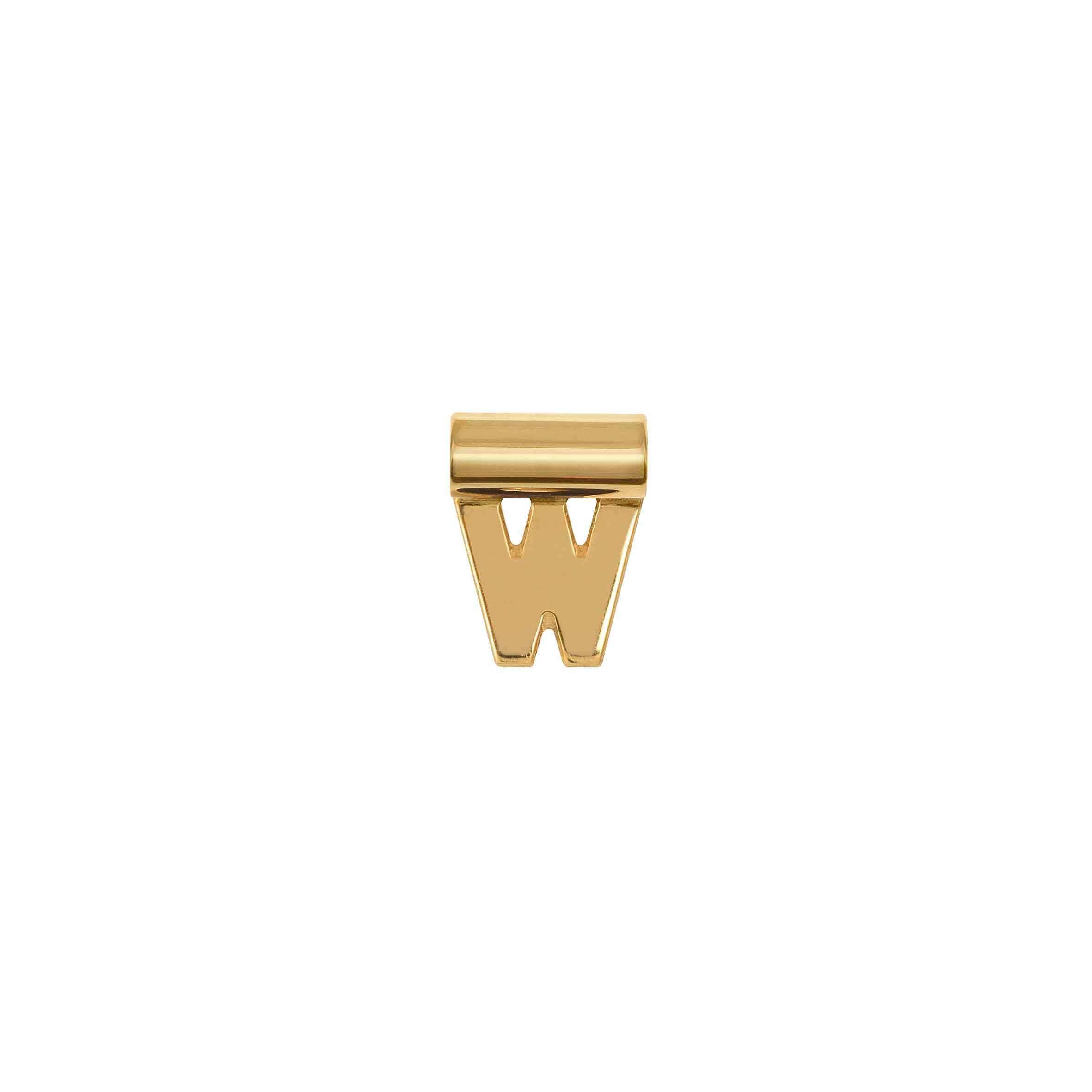 SeiMia Gold Pendant, Letter W