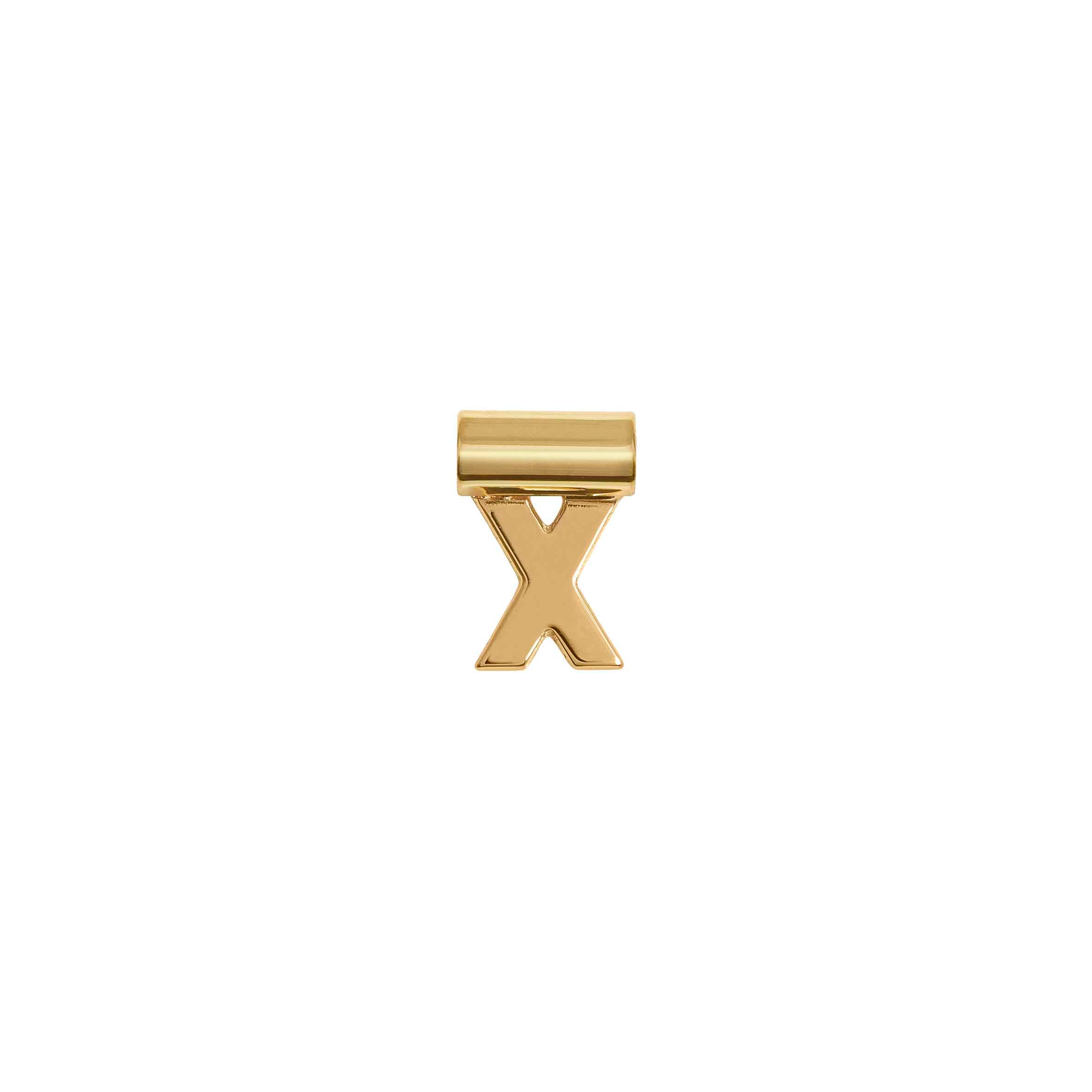 SeiMia Gold Pendant, Letter X