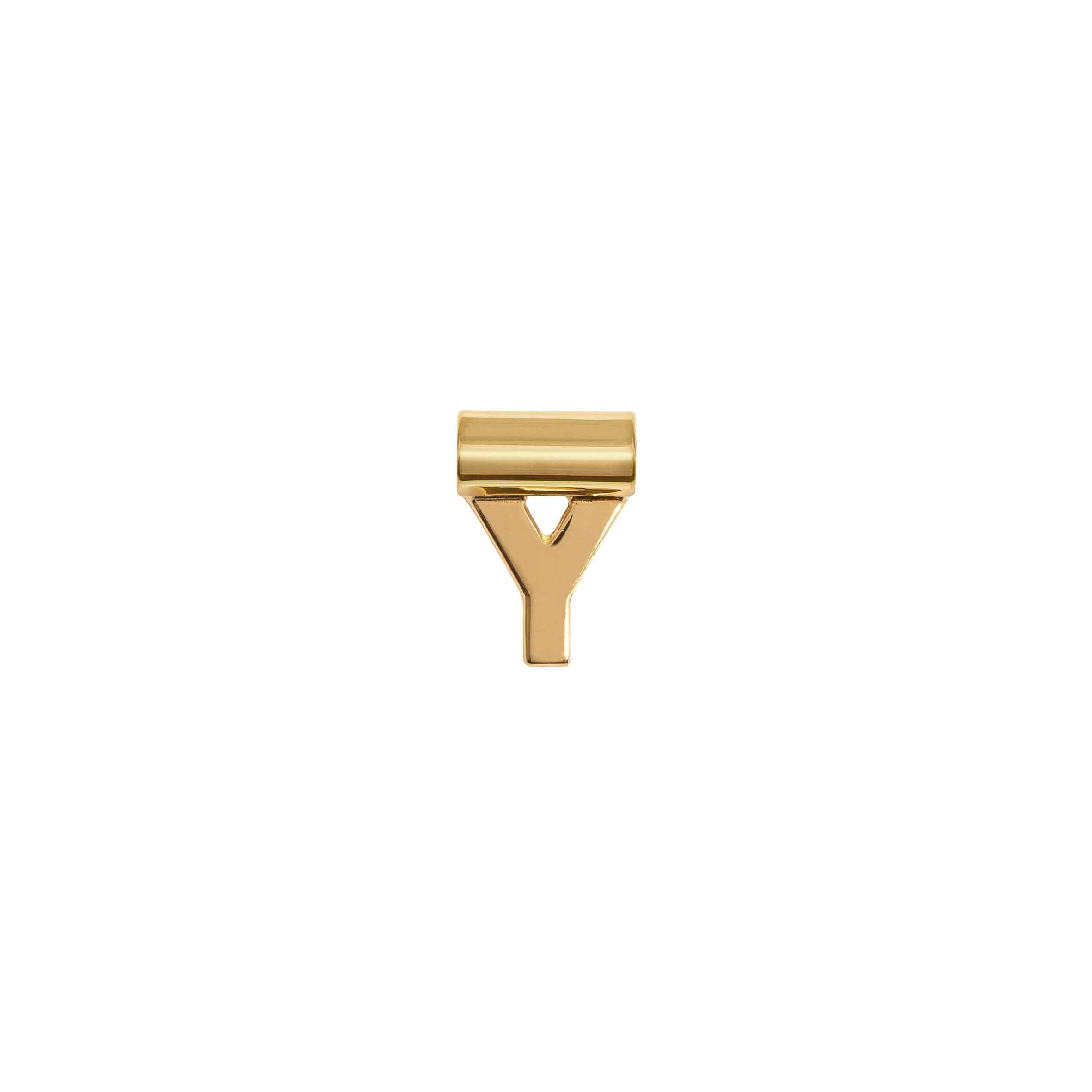 SeiMia Gold Pendant, Letter Y