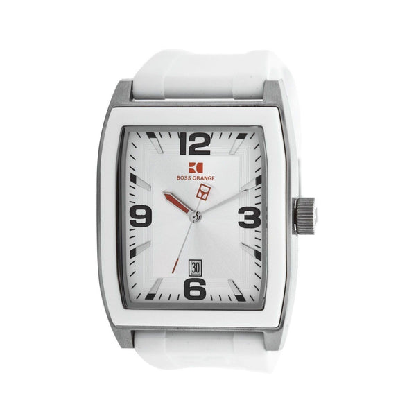 Hugo Boss Men's 1512684 Orange White Rubber Watch