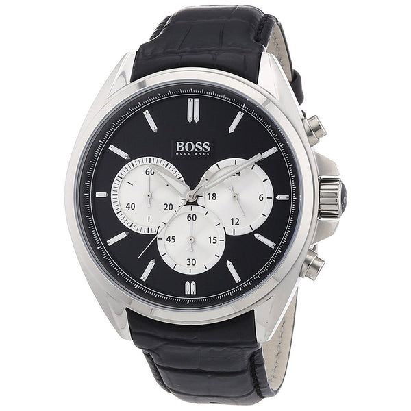 Hugo Boss Men's 1512879 Chronograph Black Leather Watch