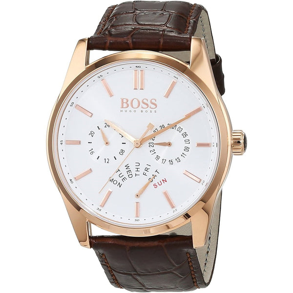 Hugo Boss Men's 1513125 Heritage Brown Leather Watch