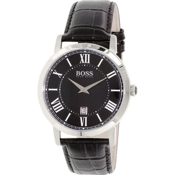 Hugo Boss Men's 1513137 Classic Black Leather Watch