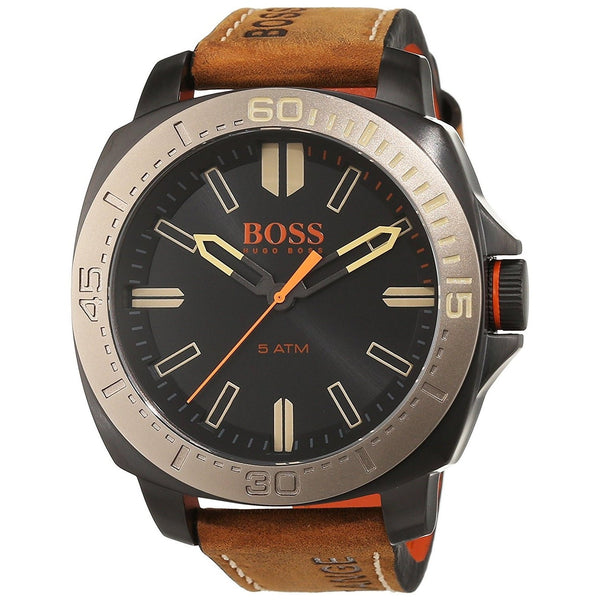 Hugo Boss Men's 1513314 Sao Paulo Brown Leather Watch