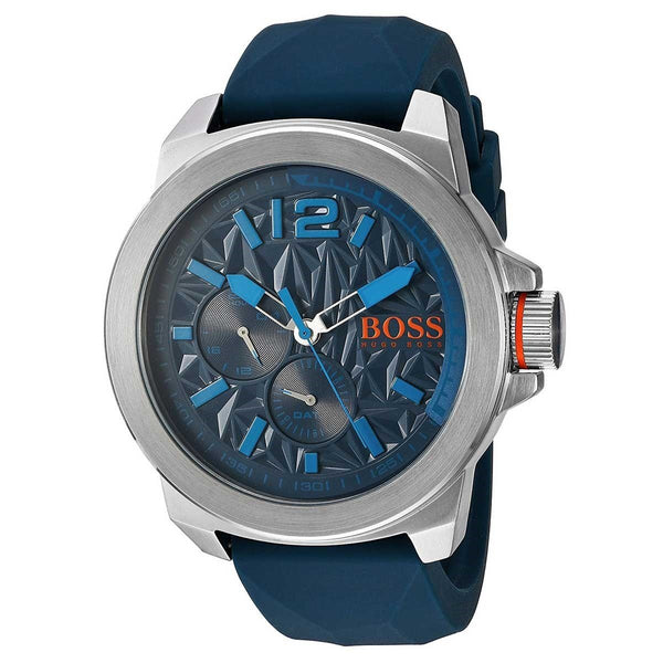 Hugo Boss Men's 1513376 Classic Multi-Function Blue Silicone Watch