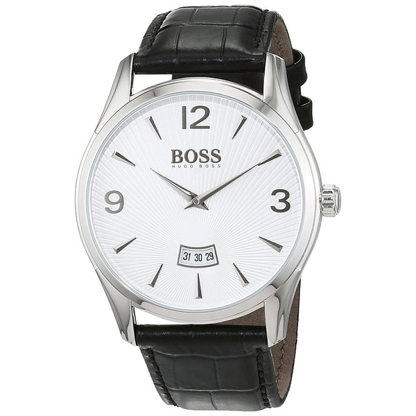 Hugo Boss Men's 1513449 Commander Black Leather Watch