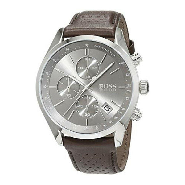 Hugo Boss Men's 1513476 Grand Prix Chronograph Brown Leather Watch