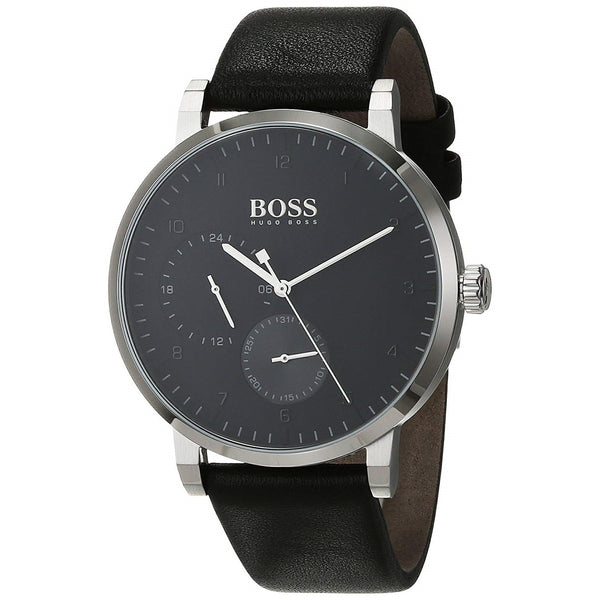 Hugo Boss Men's 1513594 Oxygen Black Leather Watch