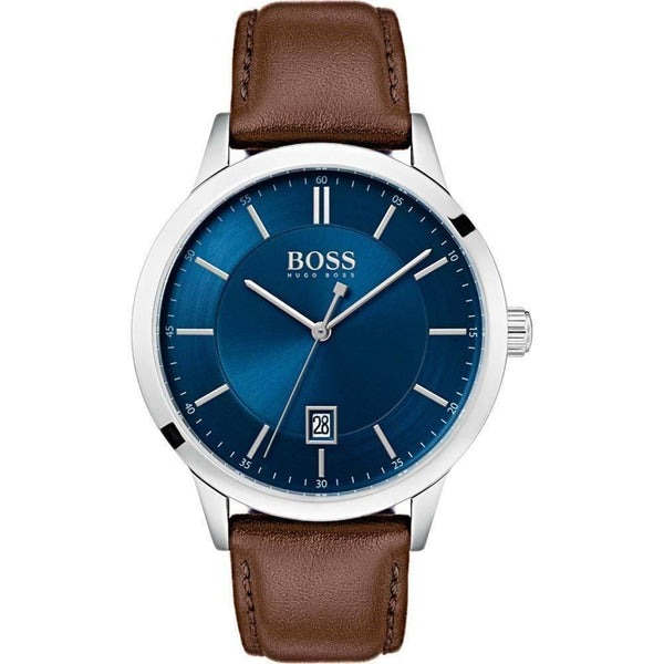 Hugo Boss Men's 1513612 Officer Brown Leather Watch